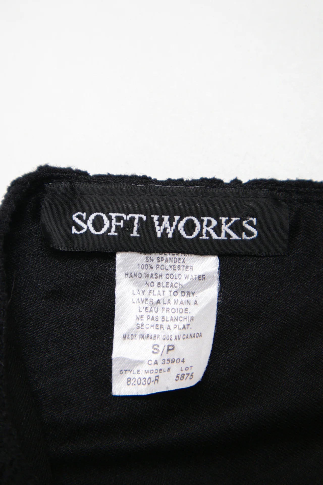 Soft Works Sleeveless Lace Top Black | c. 167 | Size 8