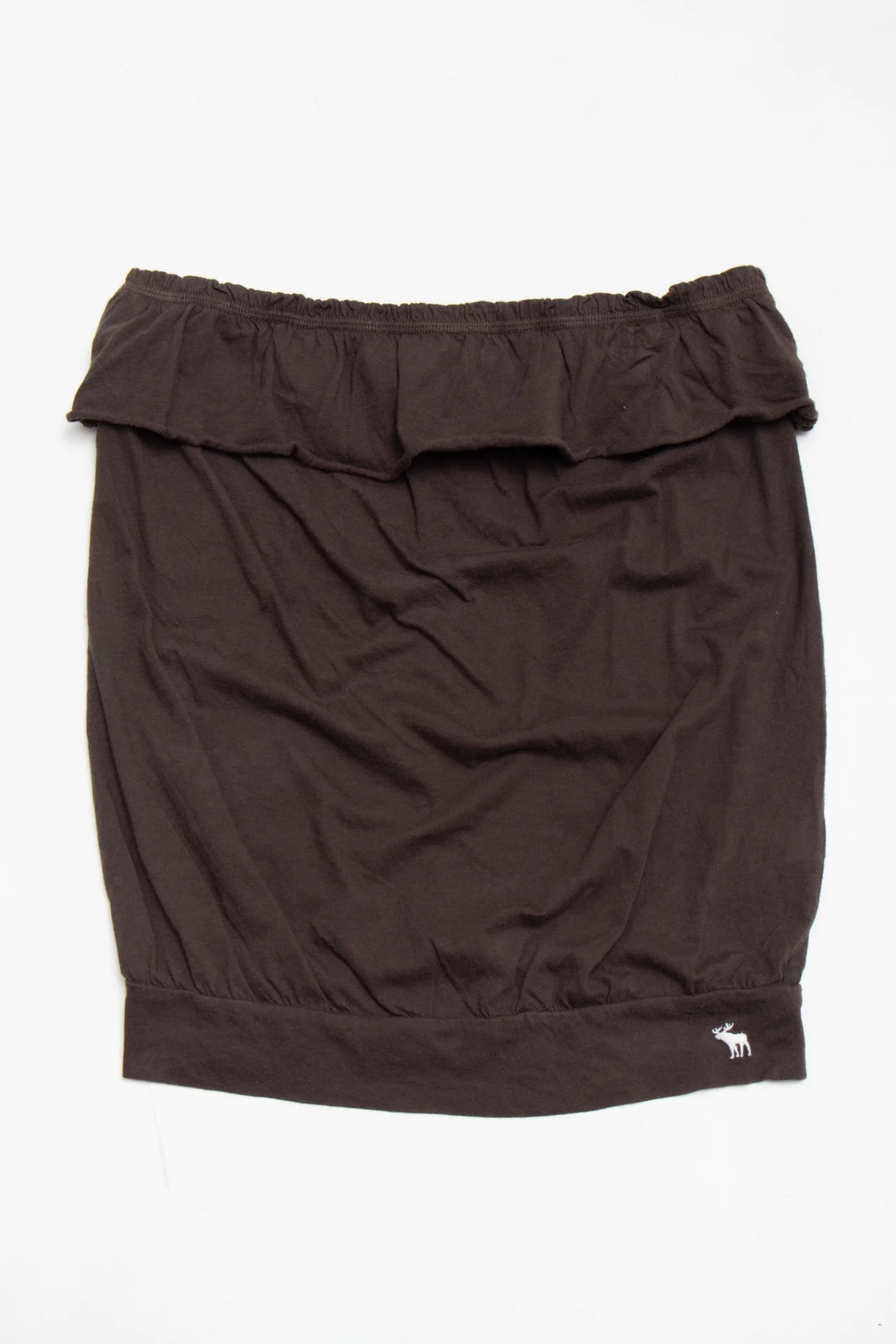 Abercrombie Brown Ruffle Tube Top Brown | c. 167 | Size 8
