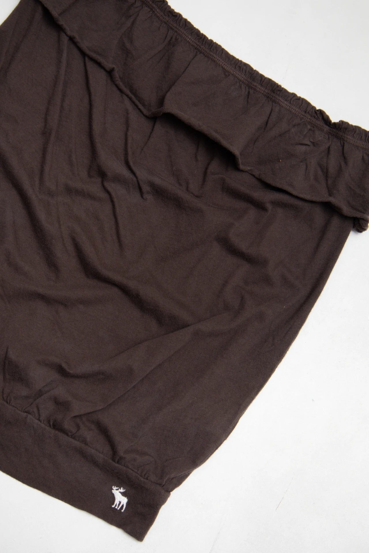 Abercrombie Brown Ruffle Tube Top Brown | c. 167 | Size 8