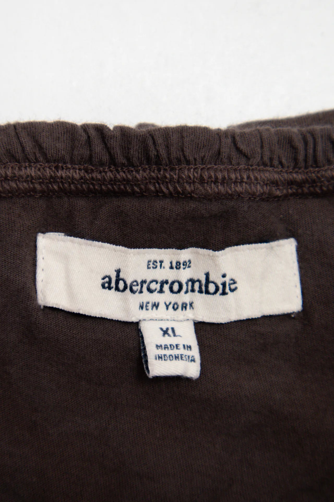 Abercrombie Brown Ruffle Tube Top Brown | c. 167 | Size 8