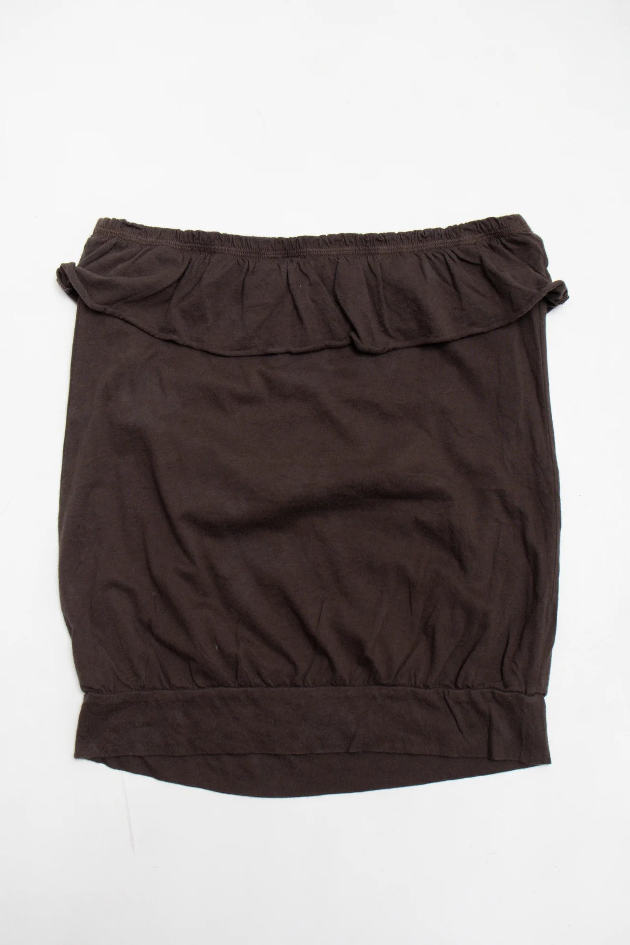 Abercrombie Brown Ruffle Tube Top Brown | c. 167 | Size 8