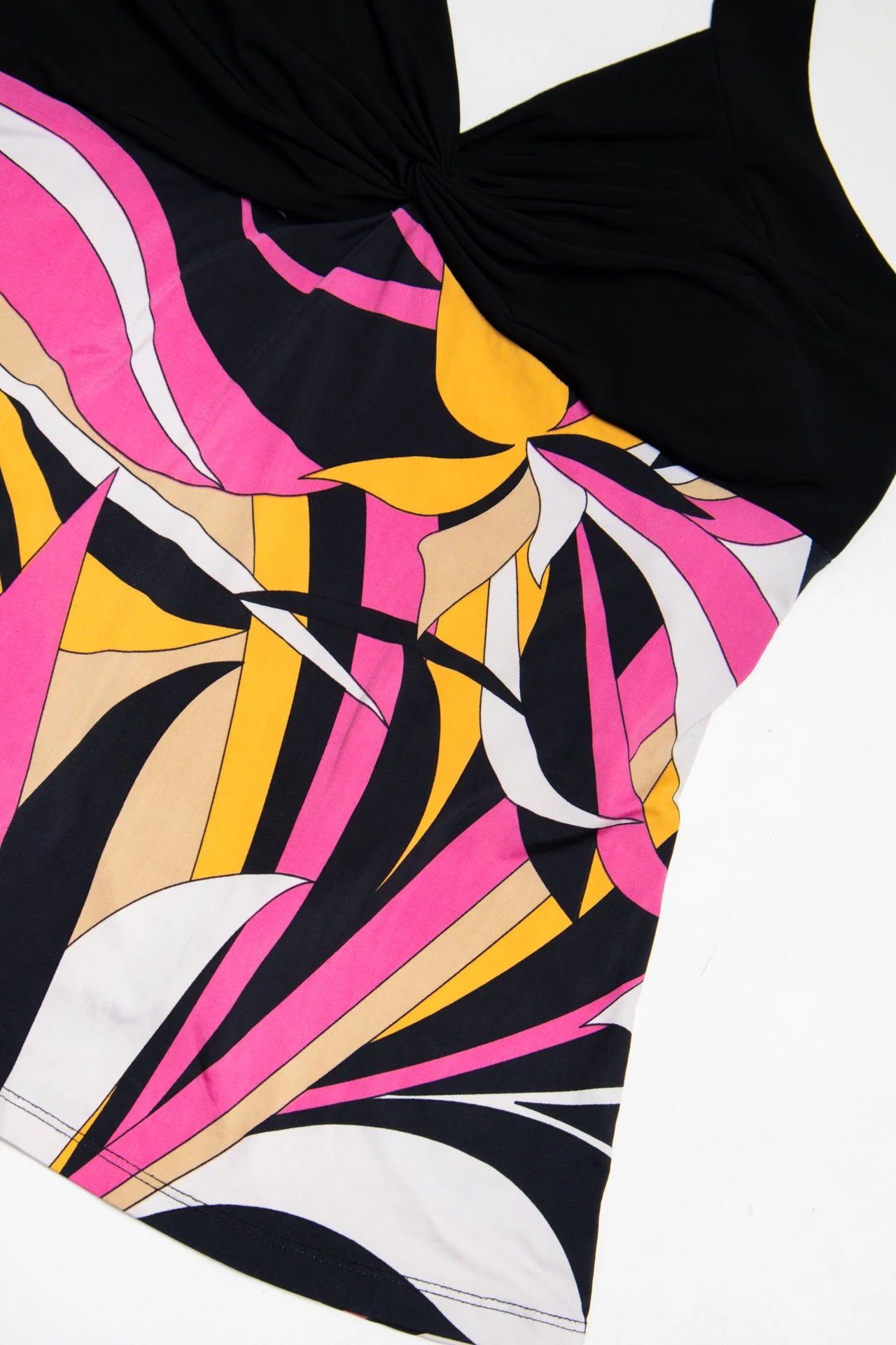 Janette Plus Abstract Print Halter Top Pink | c. 167 | Size