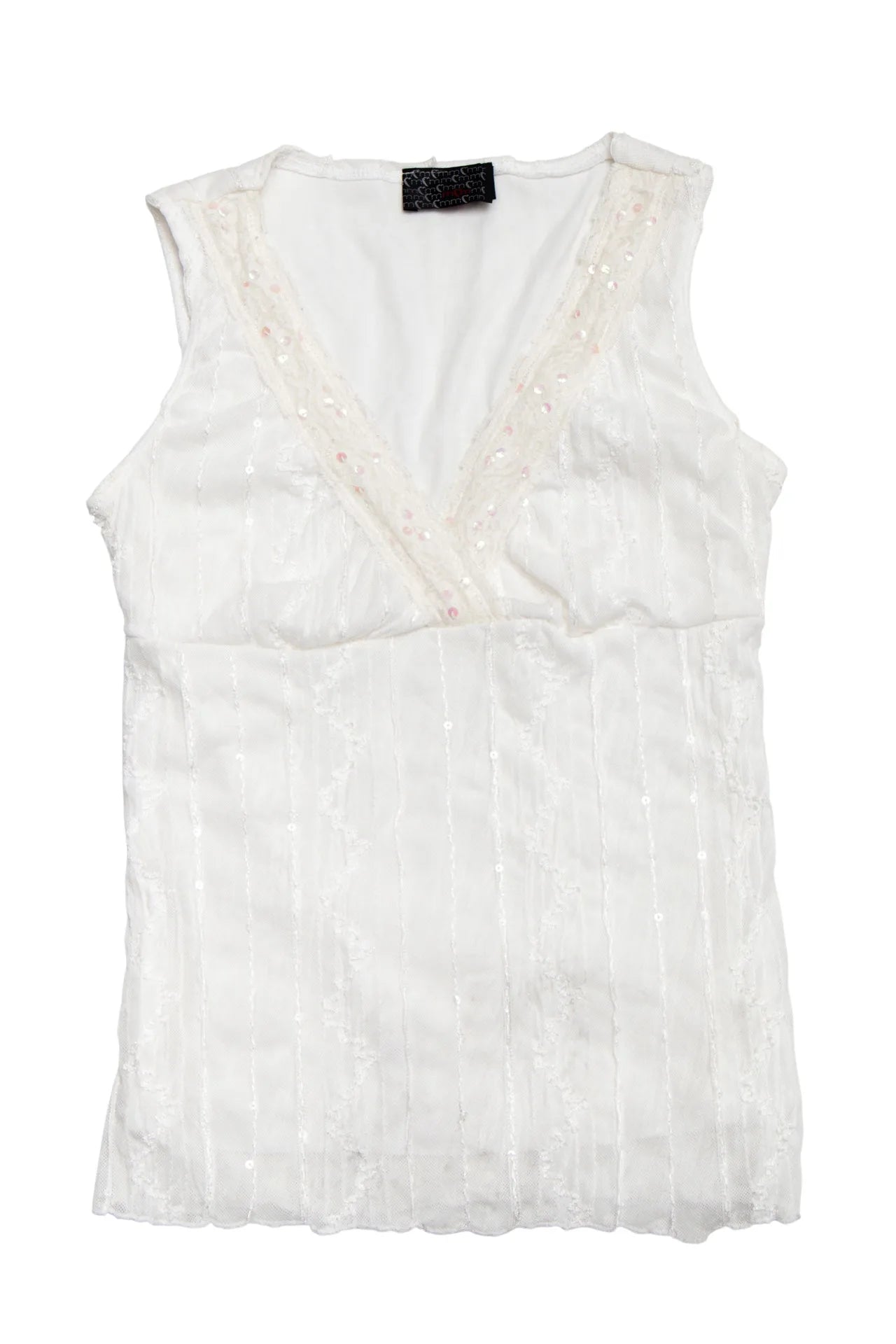 Mymymymy Sleeveless Lace Top White | c. 167 | Size 8