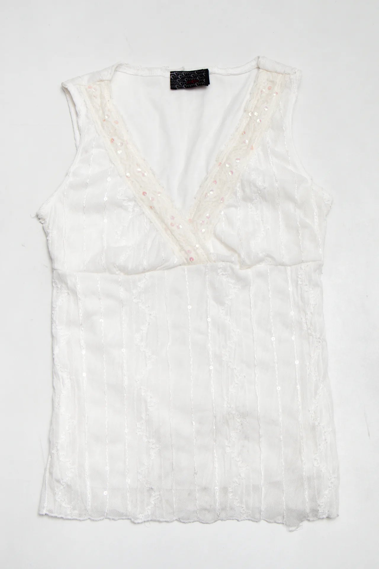 Mymymymy Sleeveless Lace Top White | c. 167 | Size 8
