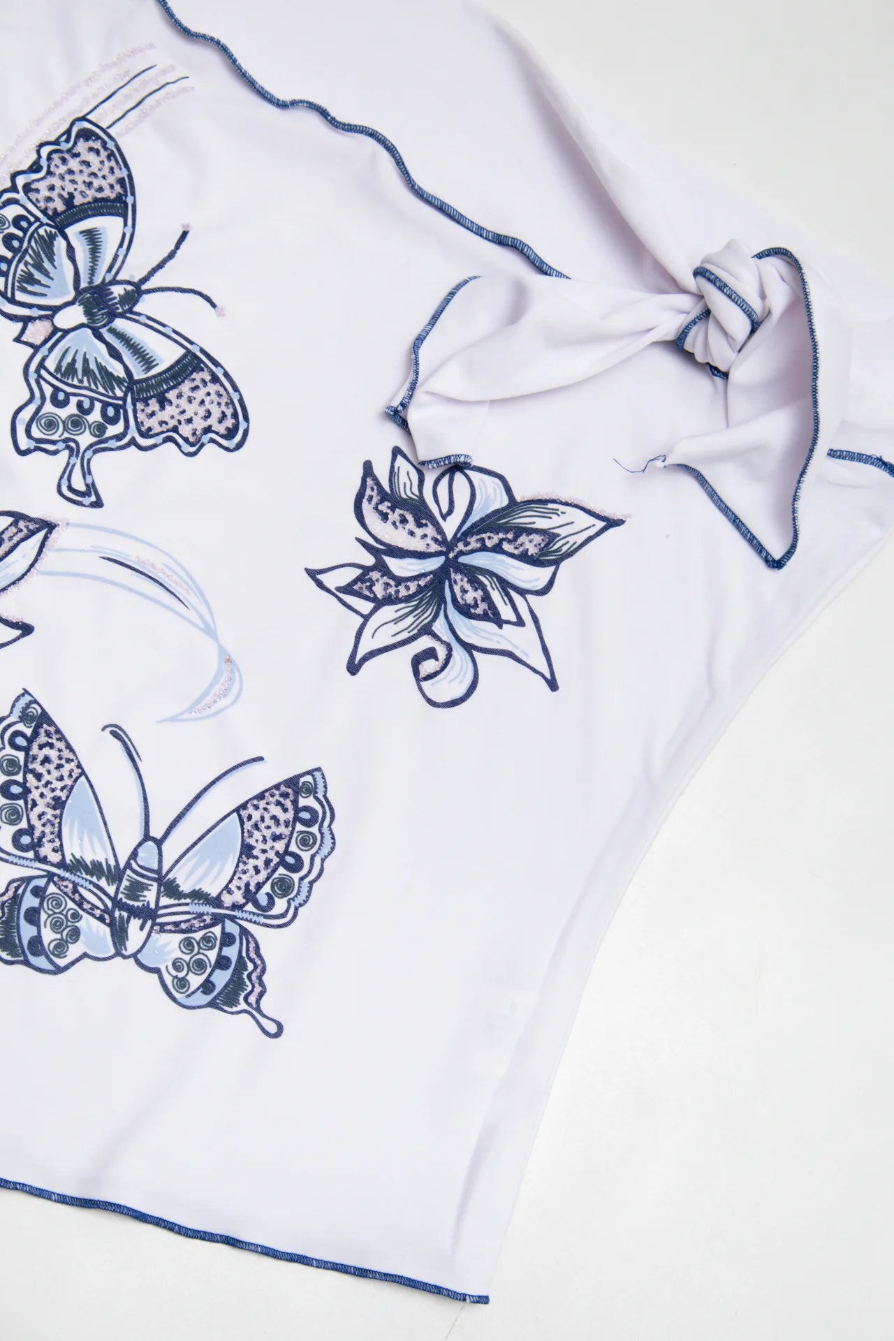 Sleeveless floral Top White | c. 167 | Size 12