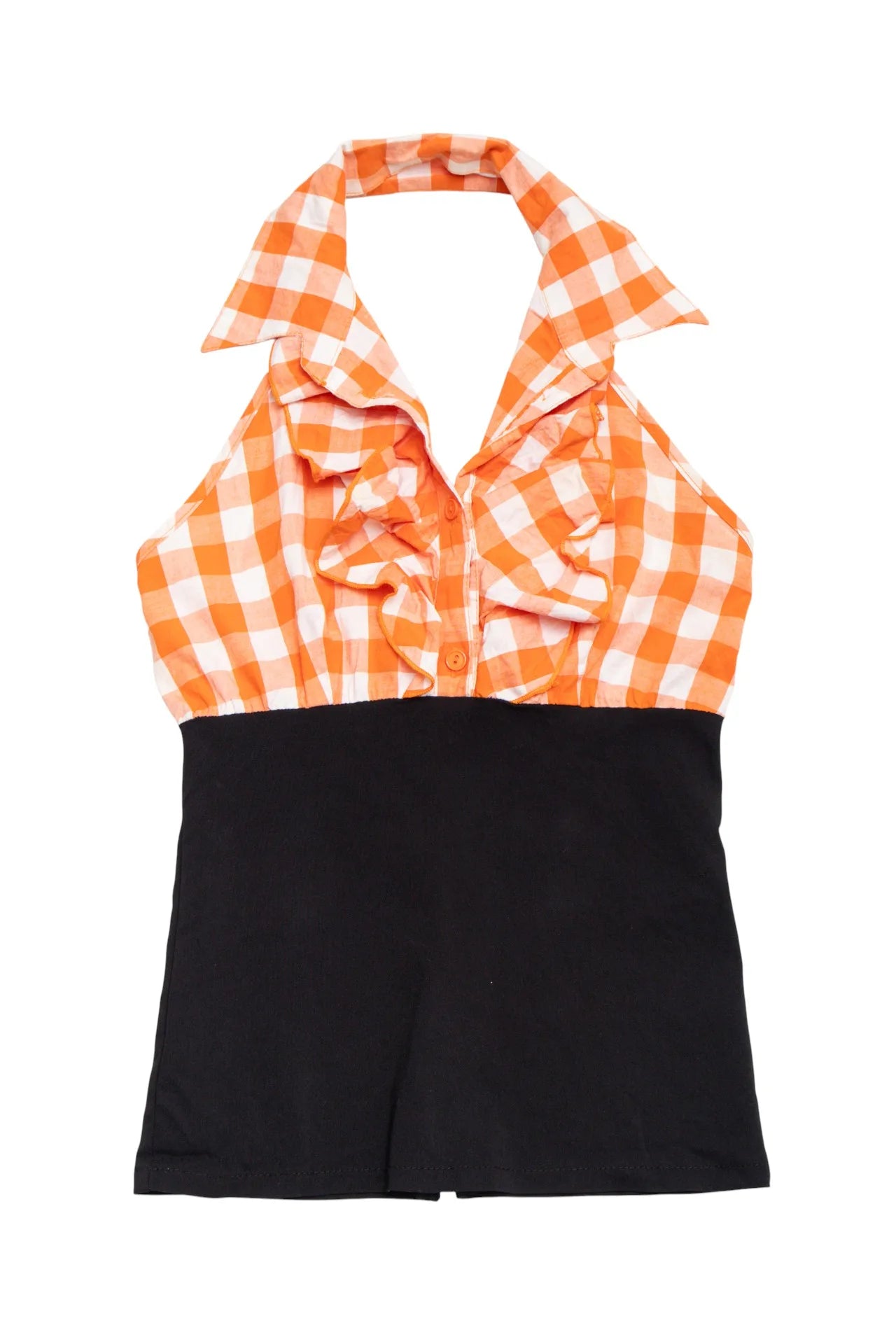 Y2K Halter Top Orange | c. 167 | Size 10