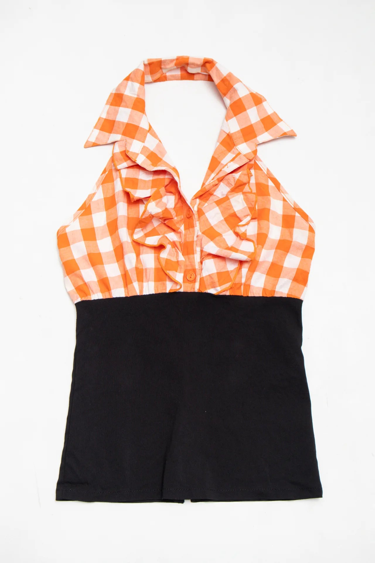 Y2K Halter Top Orange | c. 167 | Size 10