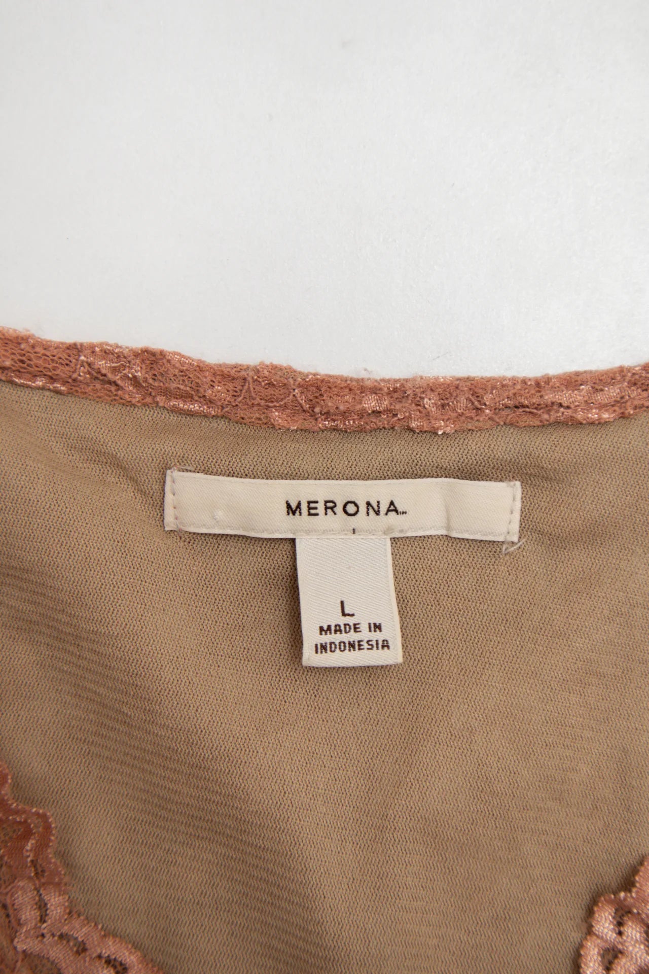 Merona Lace Top Bronze | c. 167 | Size 12