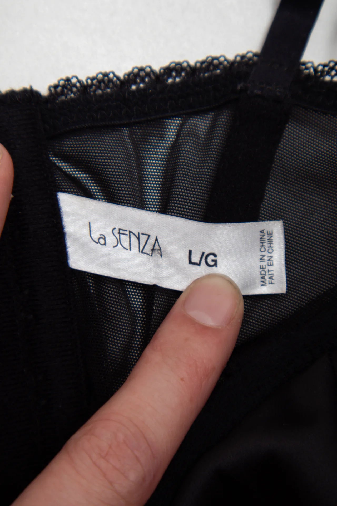 La Senza Bustier Black | c. 167 | Size 12 (D cup)