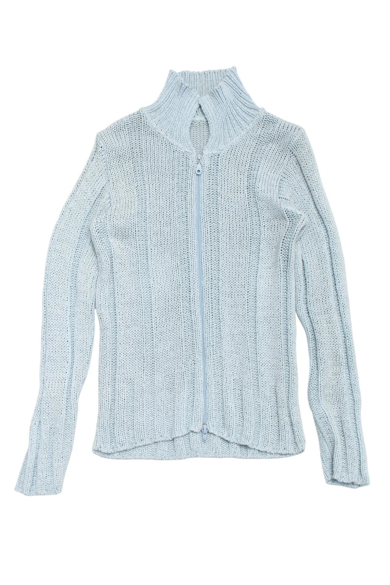 Zip-up Cardigan Gray | c. 168 | Size 8