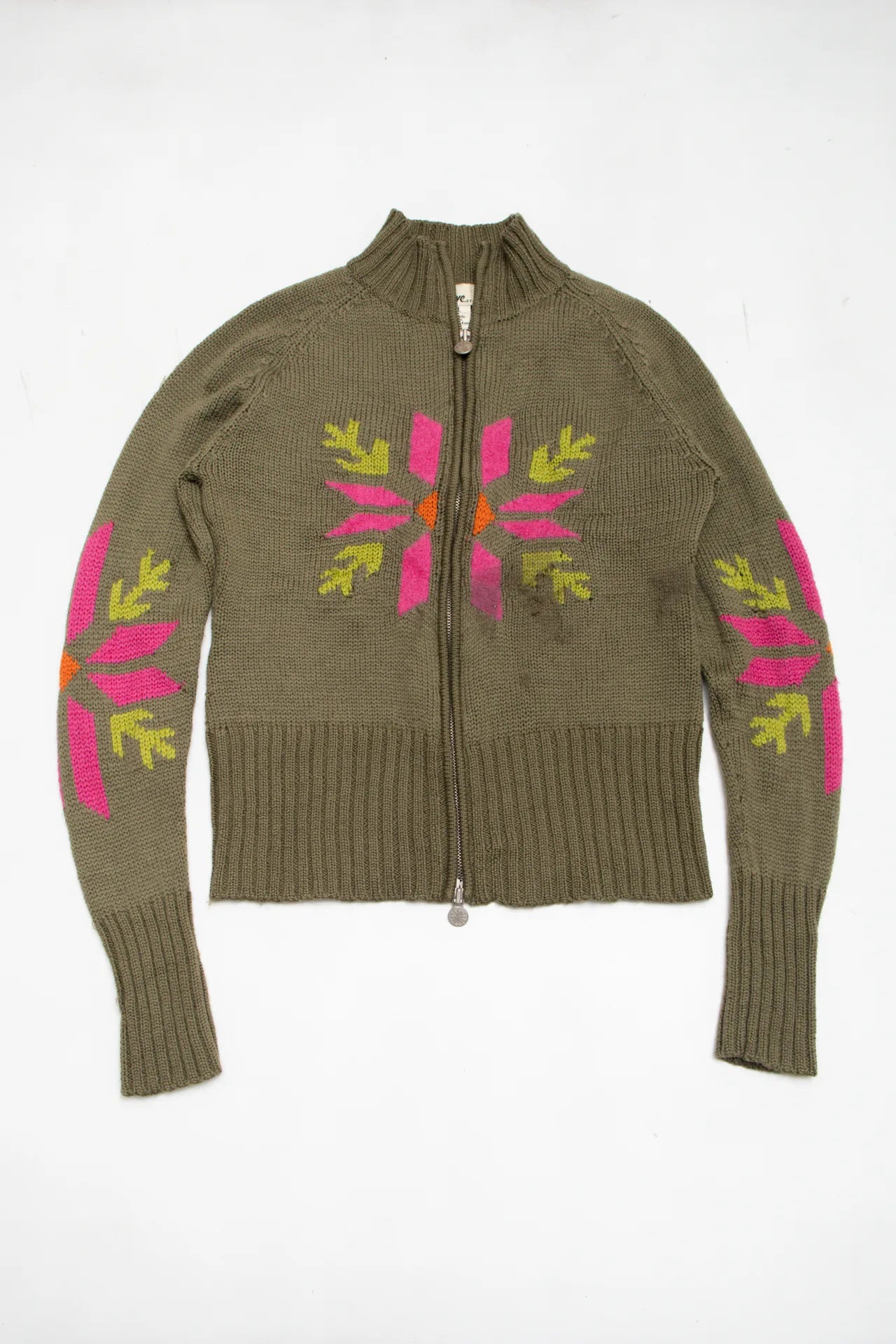 Neve Designs Zip-up Sweater Green | c. 168 | Size 12