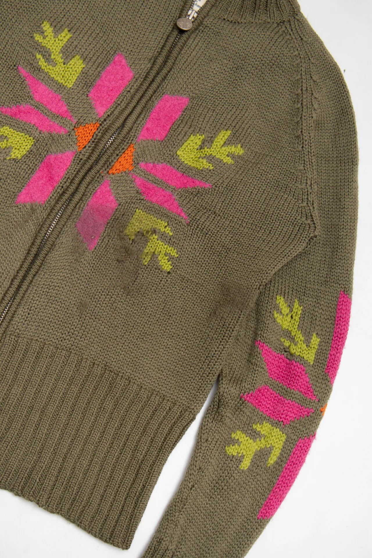 Neve Designs Zip-up Sweater Green | c. 168 | Size 12