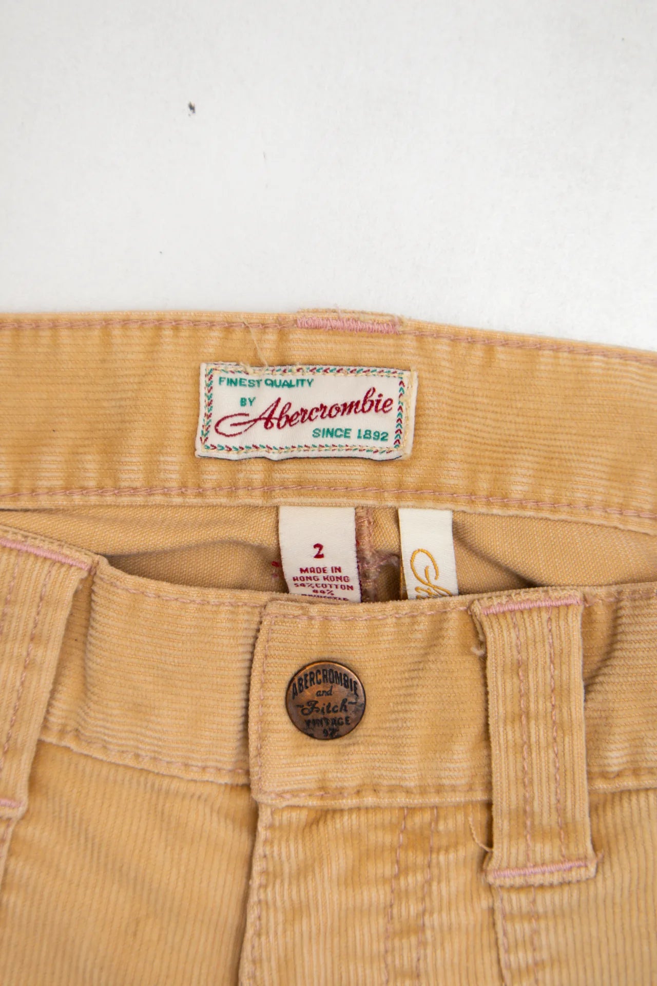 Abercrombie & Fitch Corduroy Flare Pants Beige | c. 168 | Size 8