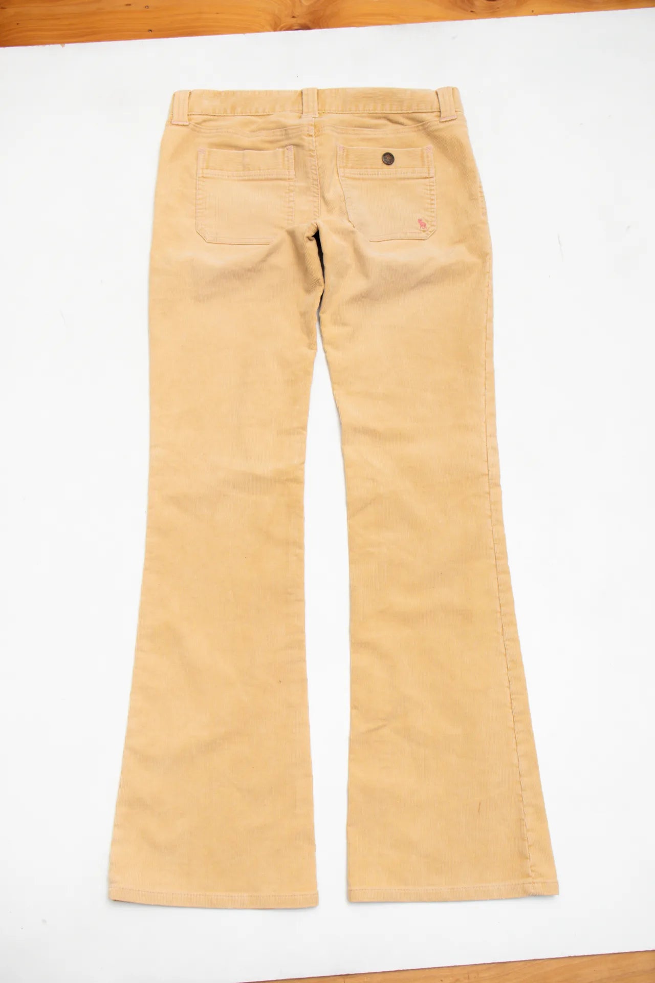 Abercrombie & Fitch Corduroy Flare Pants Beige | c. 168 | Size 8