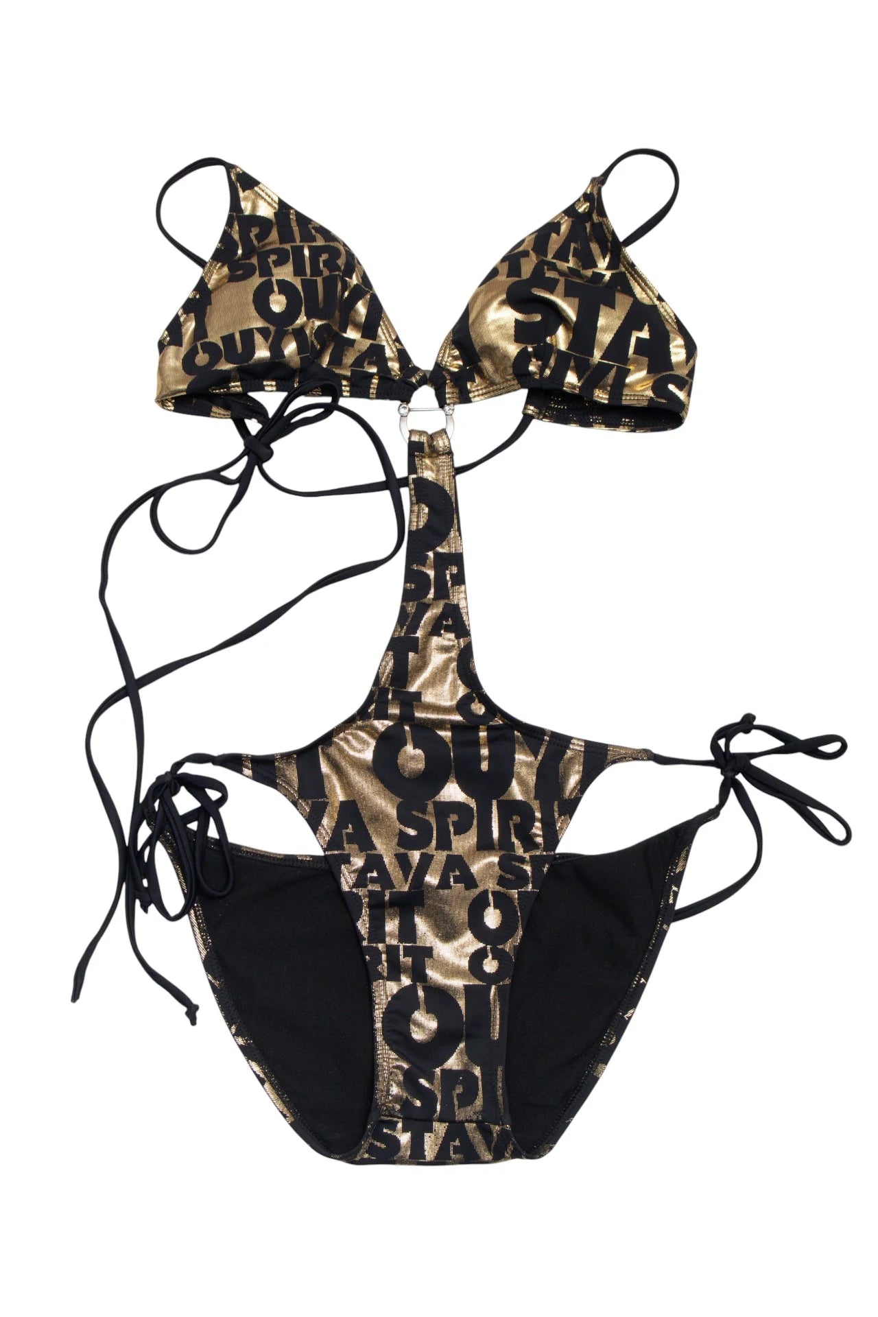Donna Monokini Swimsuit Gold | c. 168 | Size 8