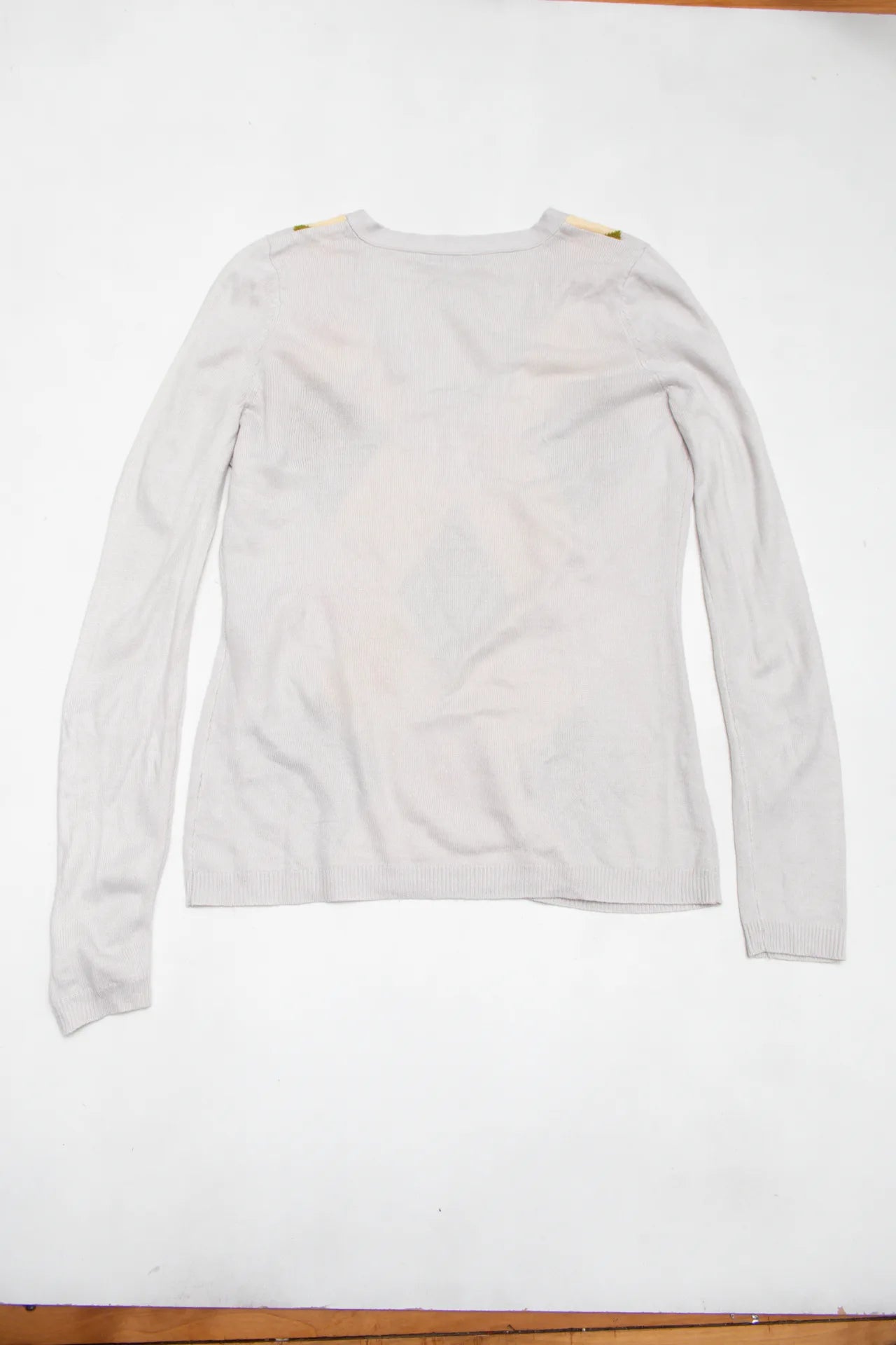 New York & Company Argyle Sweater Beige | c. 168 | Size 8