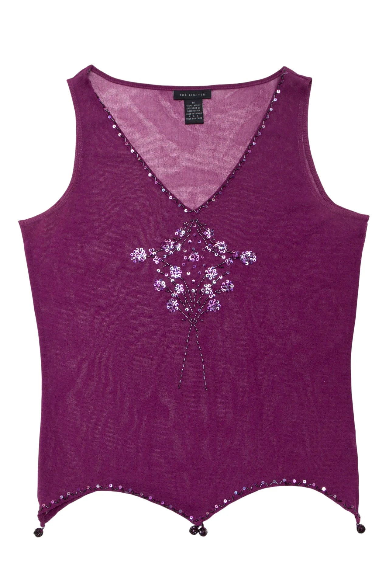 The Limited Mesh Tank Top Purple | c. 168 | Size 10/12
