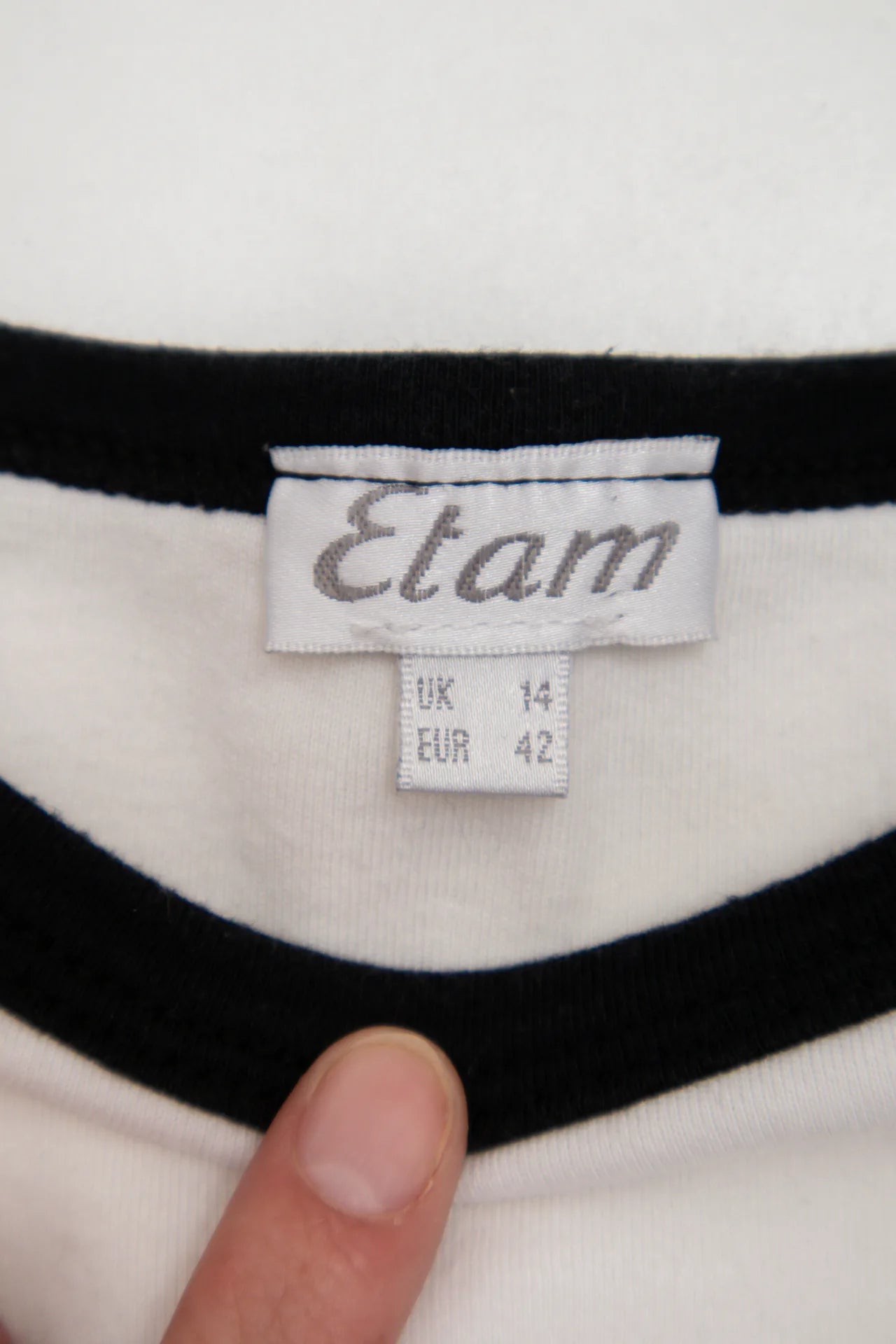 Etam T-shirt White | c. 168 | Size 14