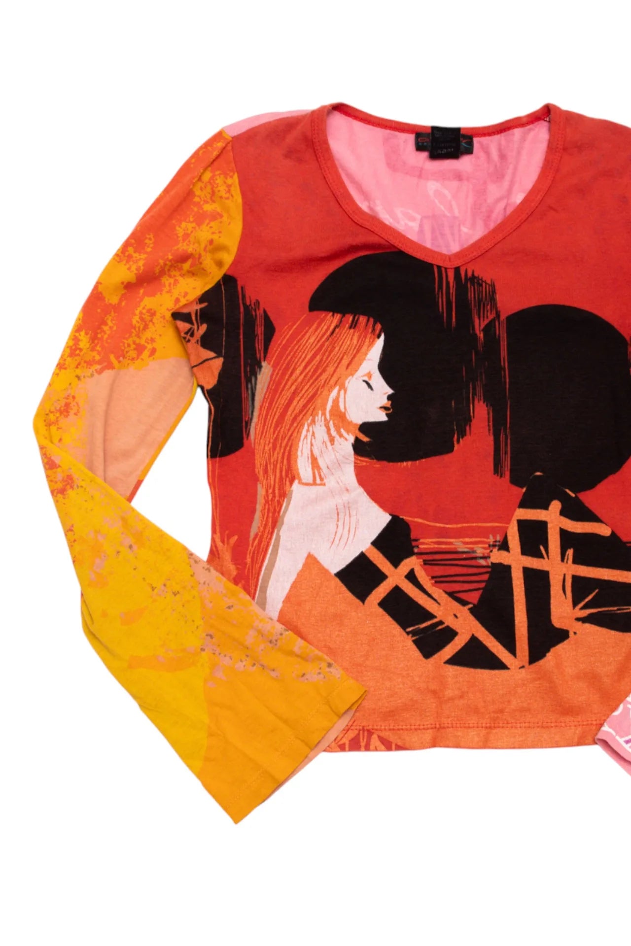 #27 Custo Barcelona Long Sleeve T-shirt Orange | c. | Size 10