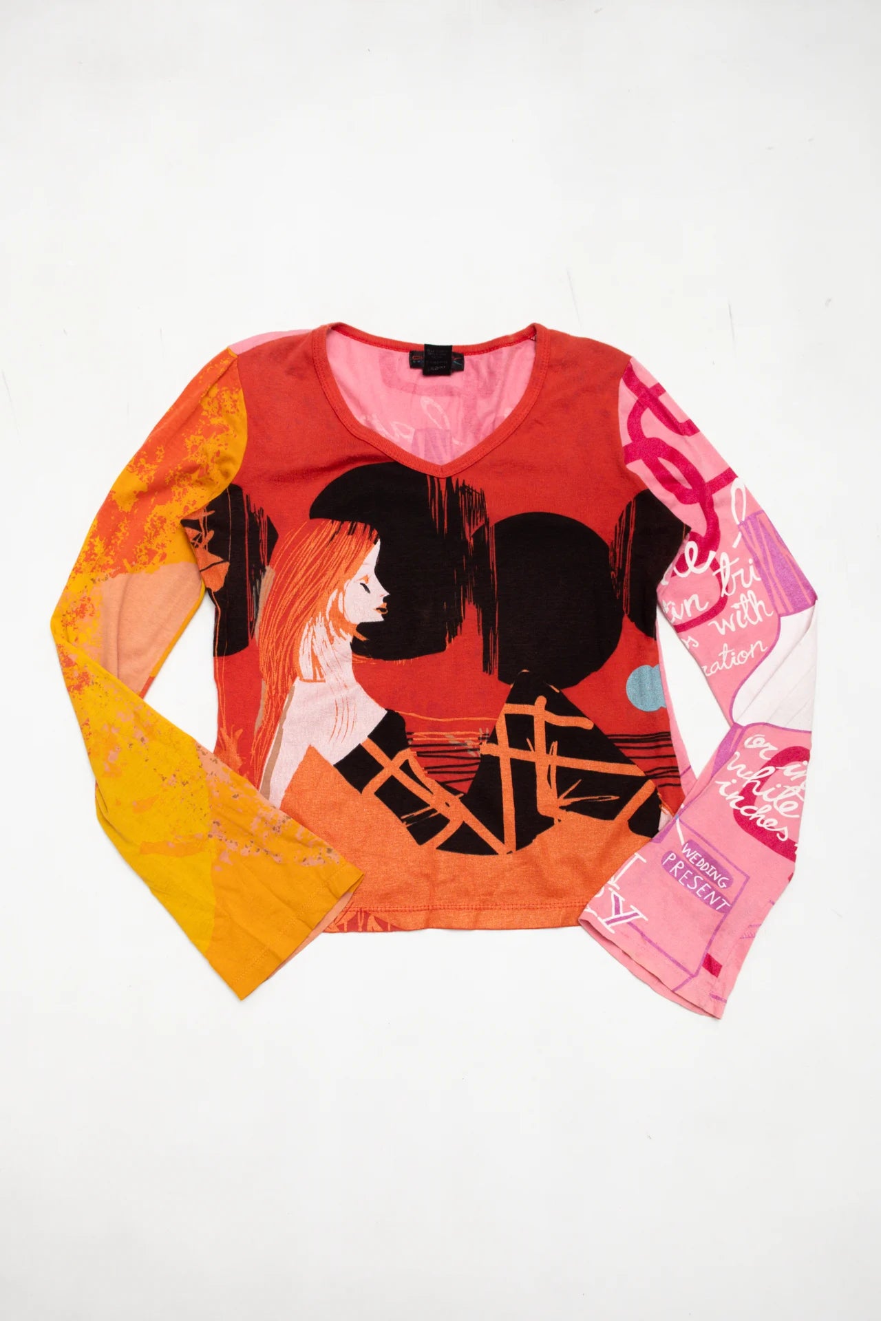 #27 Custo Barcelona Long Sleeve T-shirt Orange | c. | Size 10