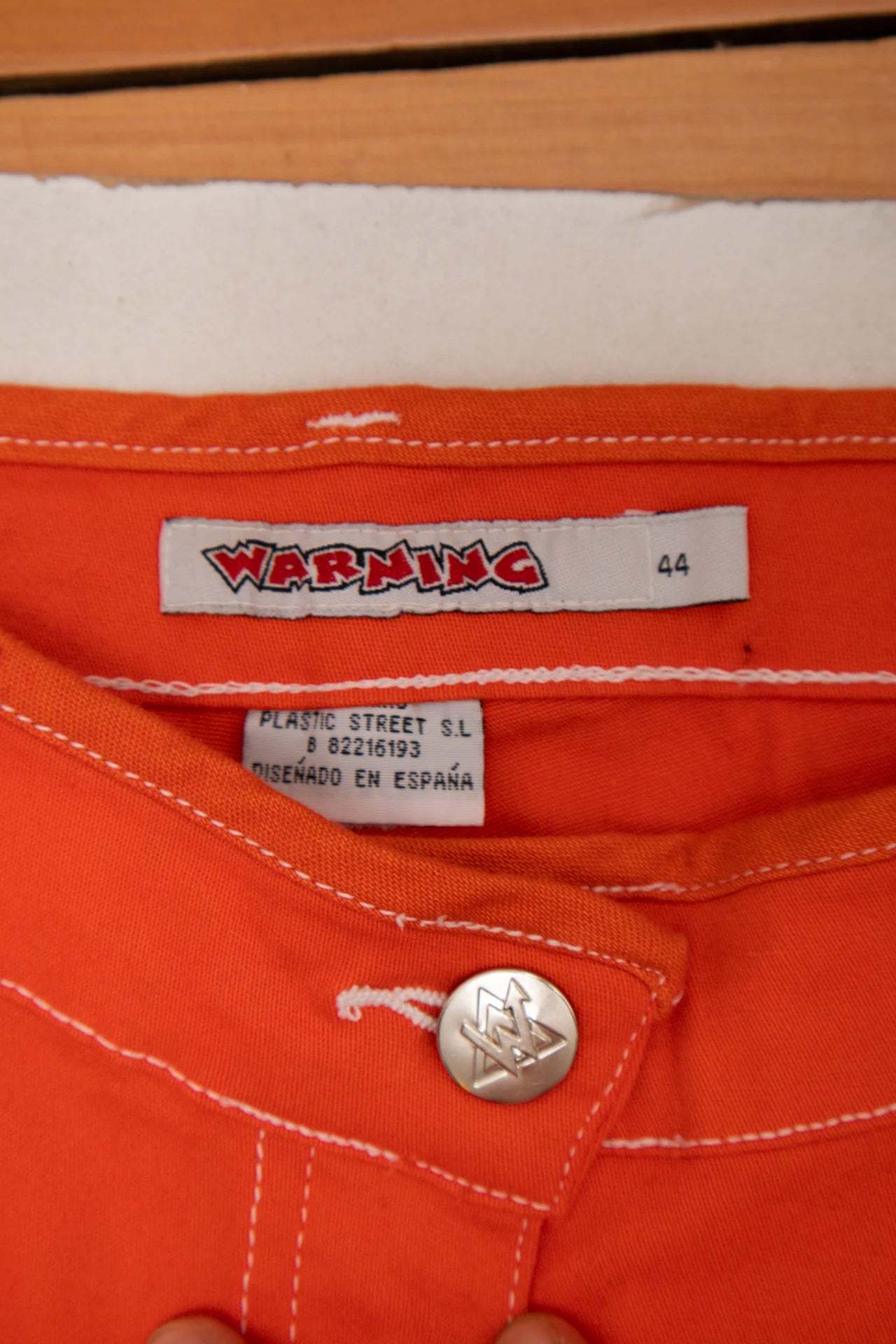 #51 Warning Flared Cargo Pants Orange | c. | Size 8