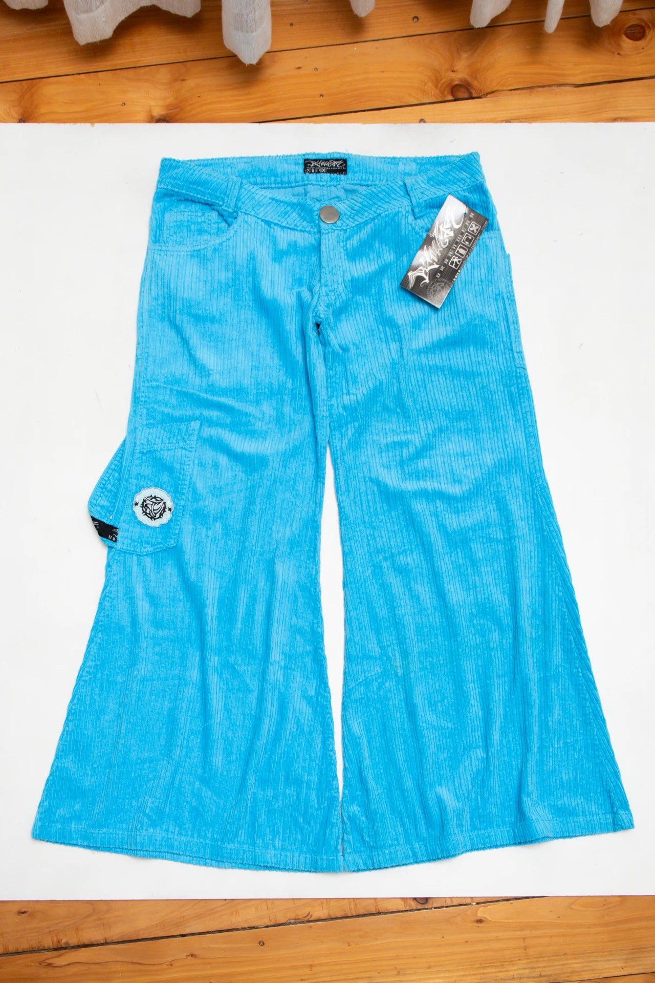 #61 Pico Wide-leg Cord Pants Blue | c. | Size 14