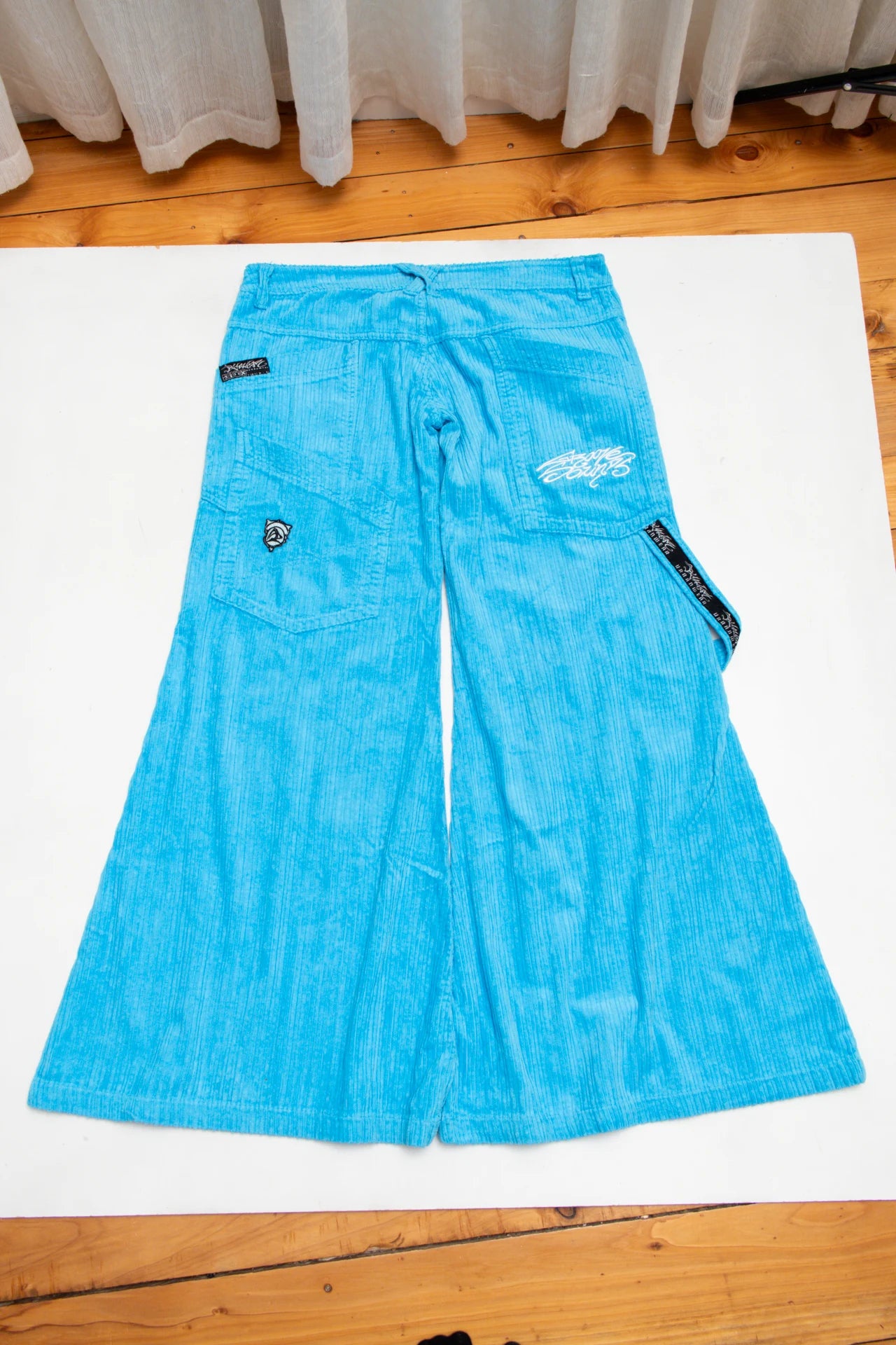 #61 Pico Wide-leg Cord Pants Blue | c. | Size 14