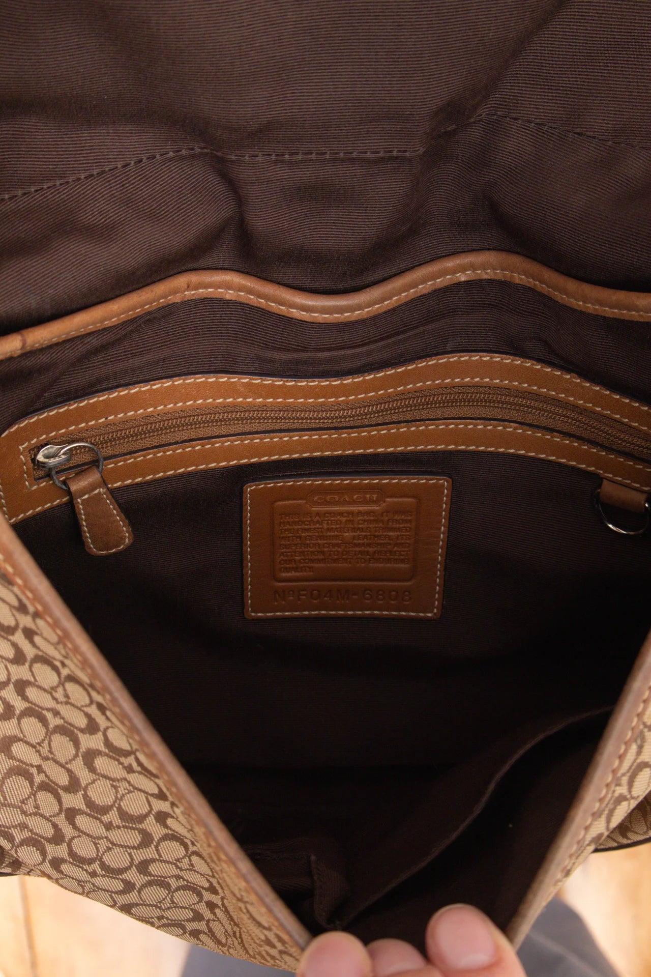 #151 Coach .handbag Brown | c. 169 | Size