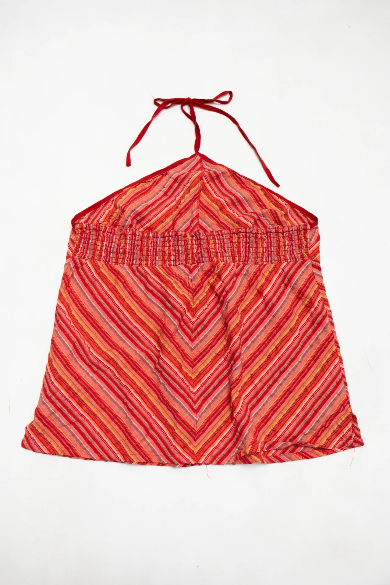 #137 Etam Striped Halter Top Red | c. 169 | Size
