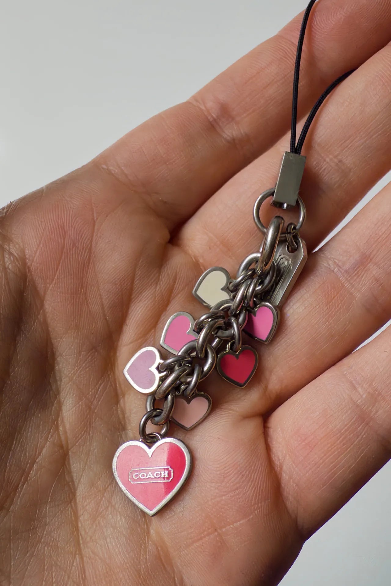 #151 Coach Charm Strap / Bag Or Phone Charm Red | c. 169