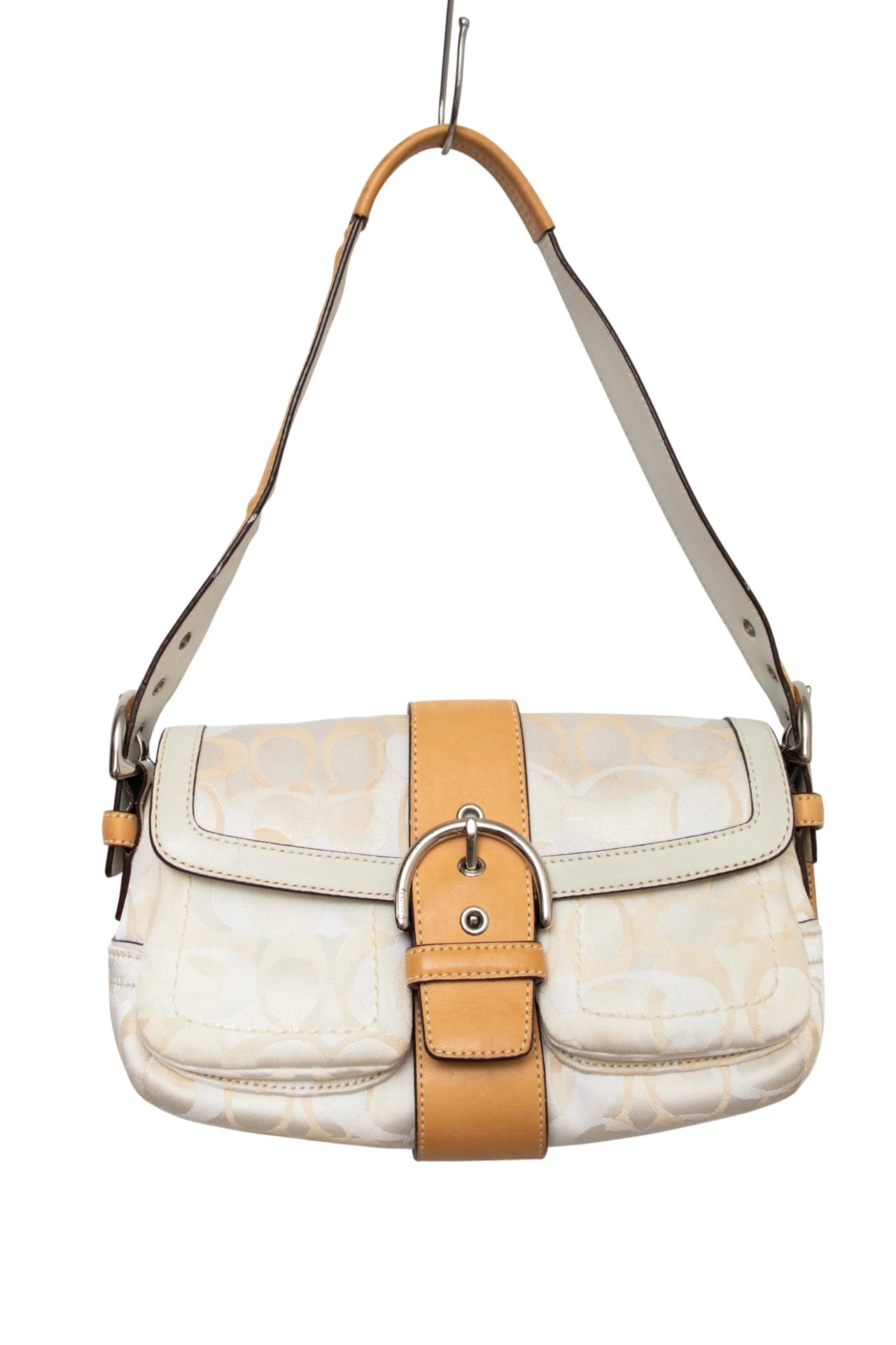 #175 Coach Shoulder Bag Beige | c. 169