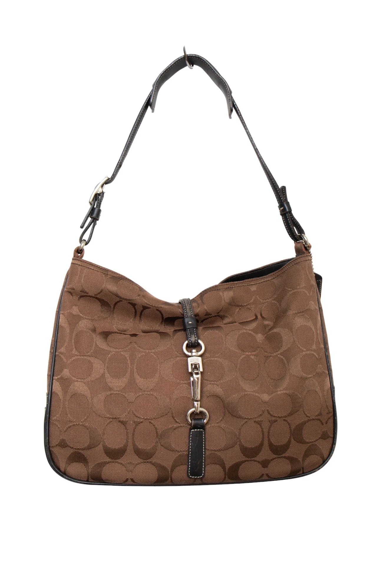 #176 Coach Hobo Shoulder Bag Brown | c. 169