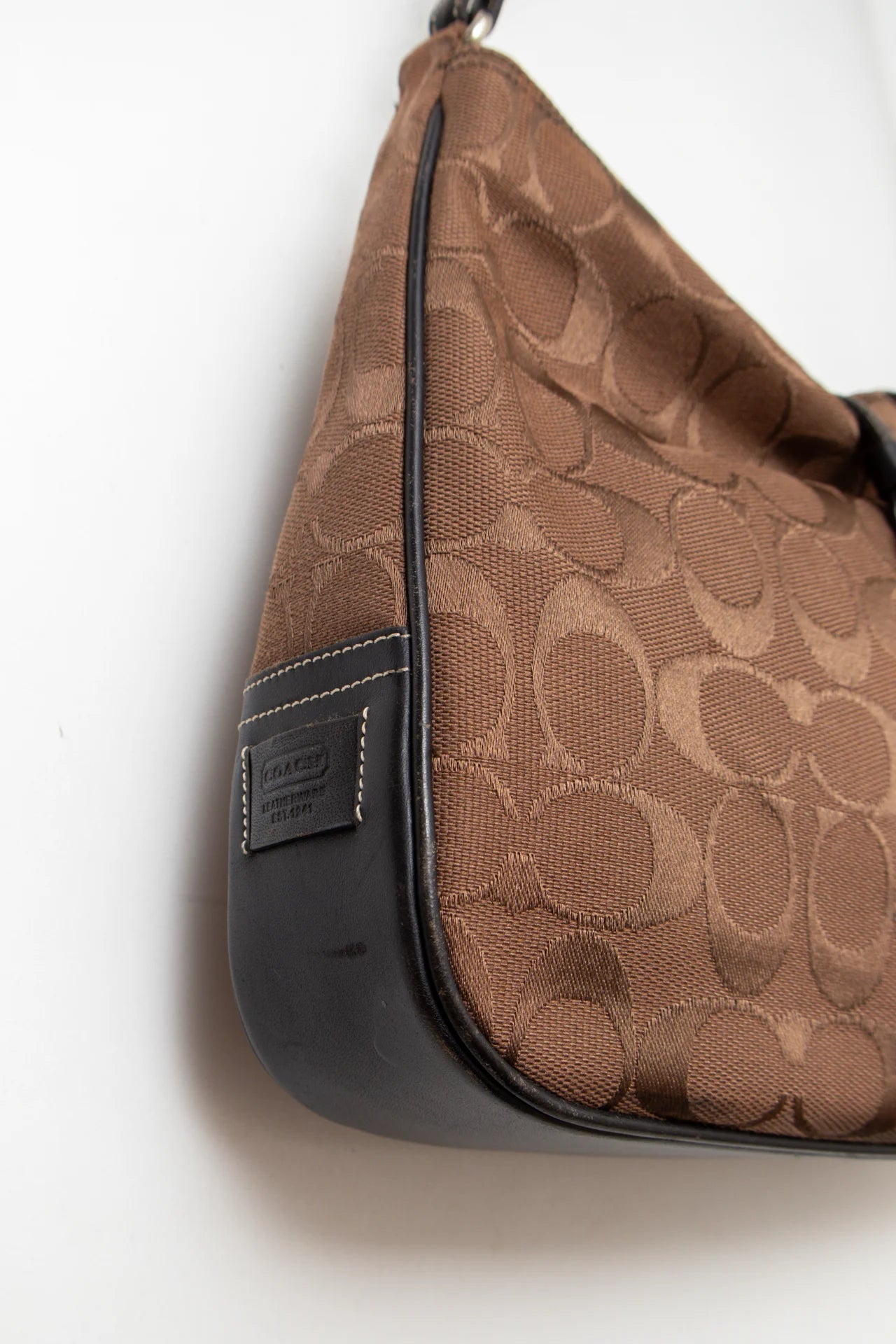 #176 Coach Hobo Shoulder Bag Brown | c. 169