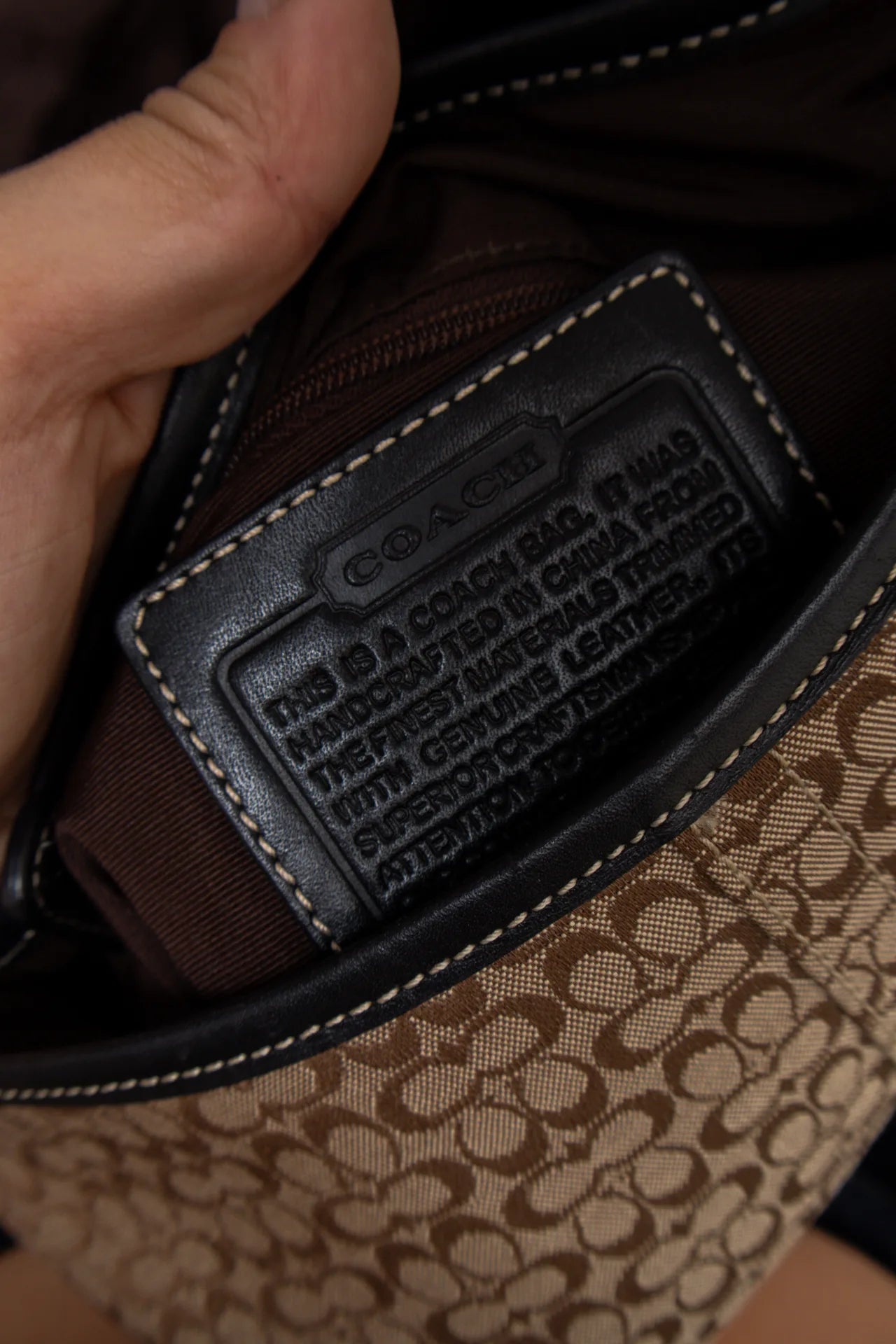 #182 Coach Shoulder Bag Brown | c. 169