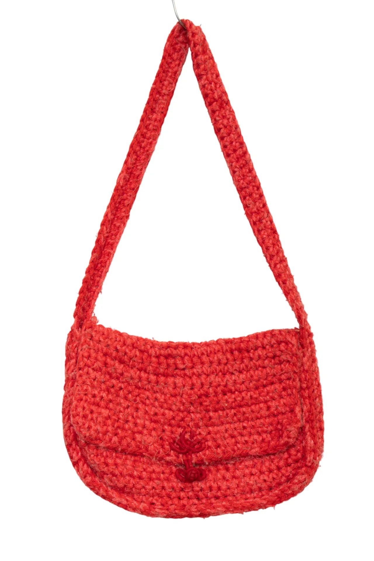 #186 Crochet Shoulder Bag Red | c. 169