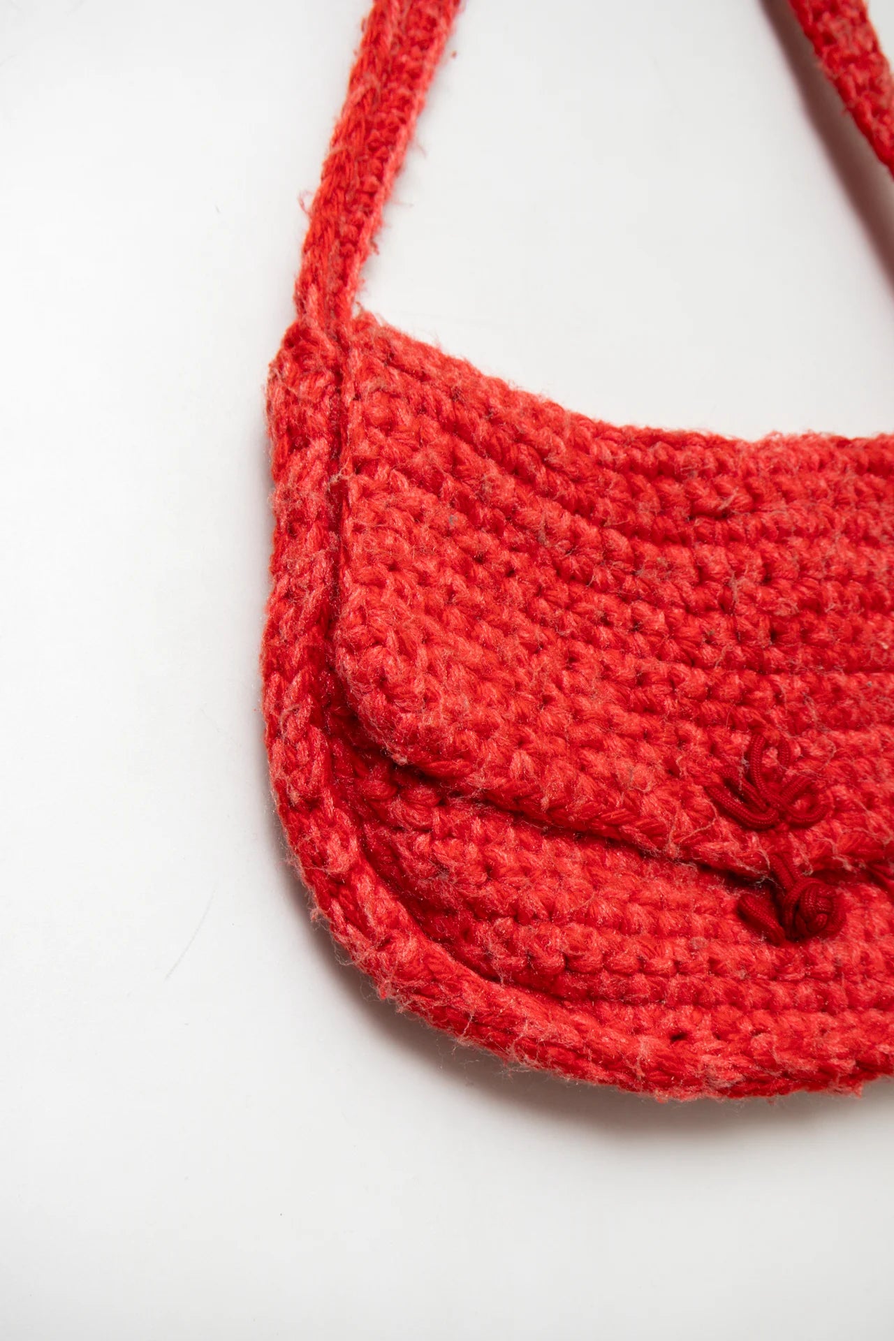 #186 Crochet Shoulder Bag Red | c. 169
