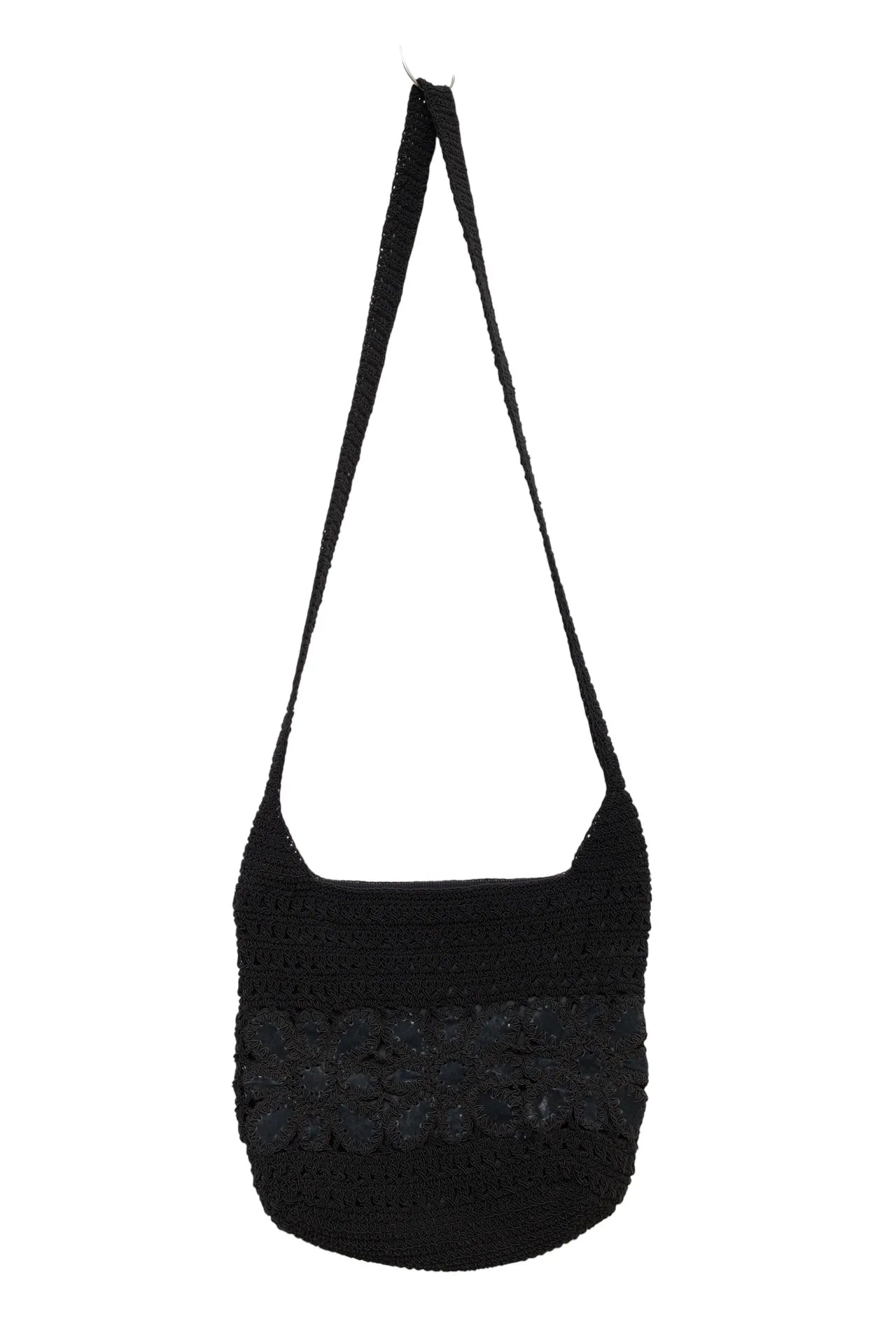 #188 Crochet Shoulder Bag Black | c. 169