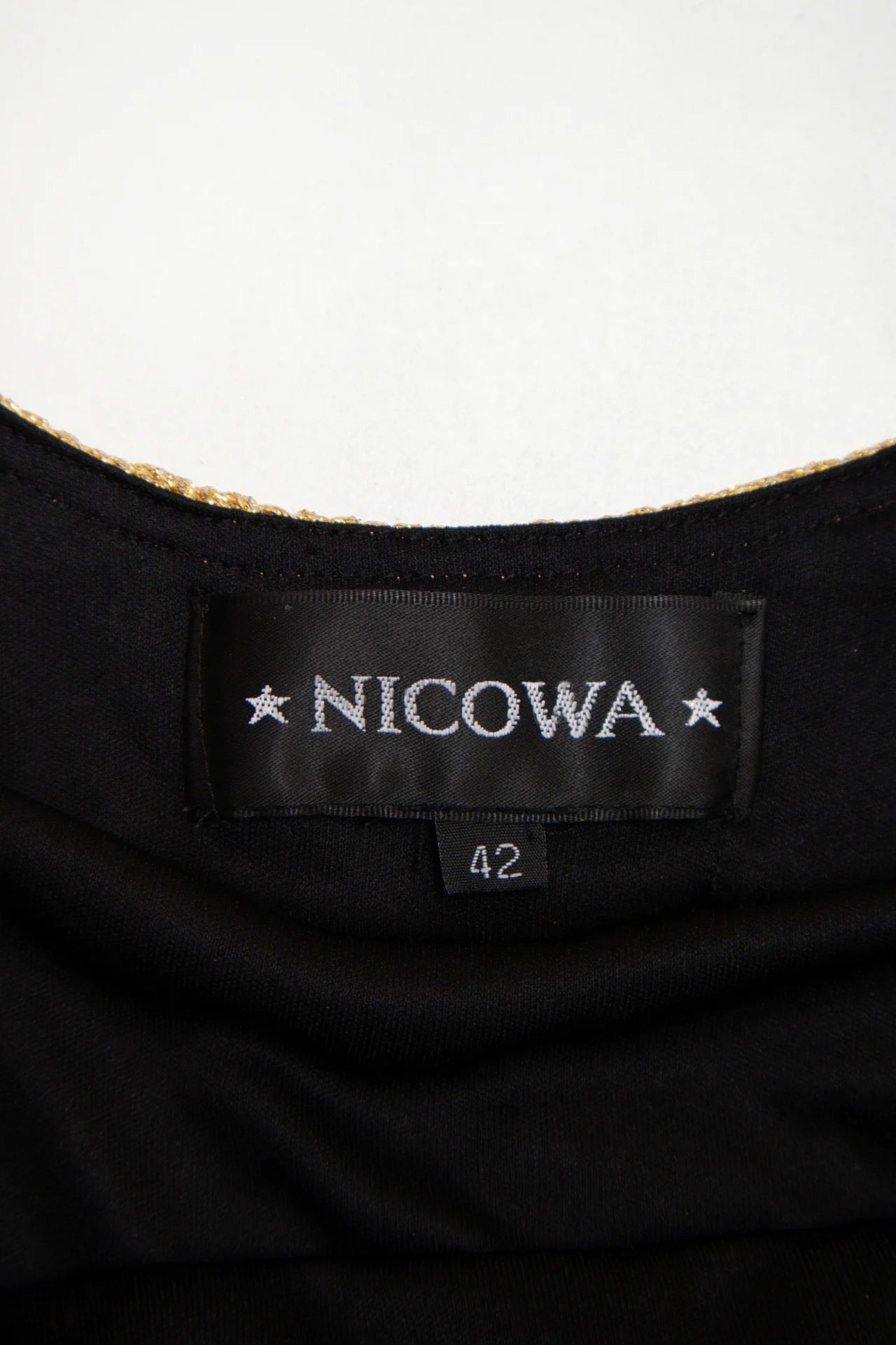 #15 Nicowa Crochet Camisole Top Black | c. 170 | Size 12/14