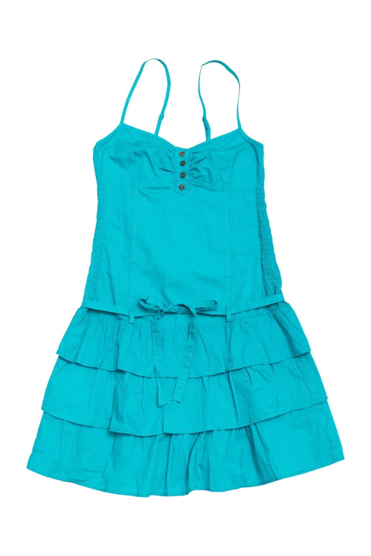 #63 Bsk Tiered Ruffle Sundress Blue | c. 170 | Size 8