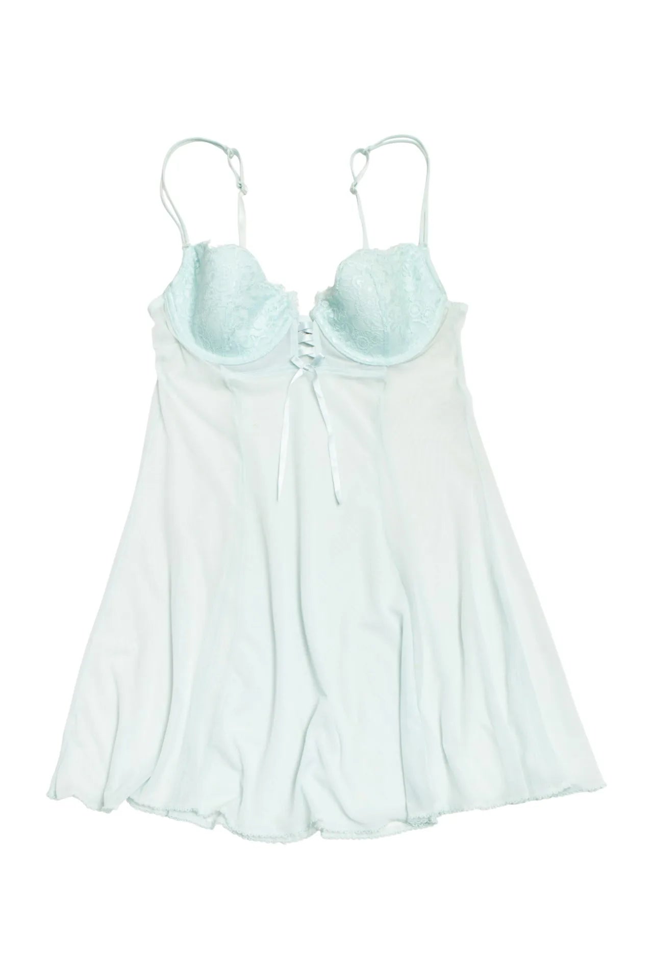 #72 Delicates Babydoll Slip Green | c. 170 | Size 10 / 12D