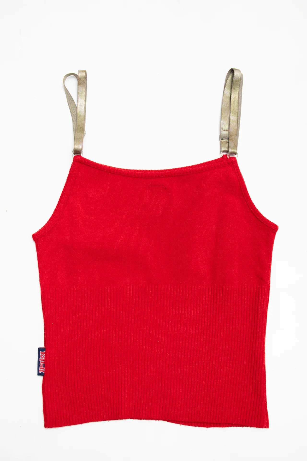 # Italian Killah Red Knit Camisole Top With 23 Motif Red | c. 170 | Size 6