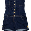 #147 Meca Strapless Denim Romper Blue | c. 170 | Size 14