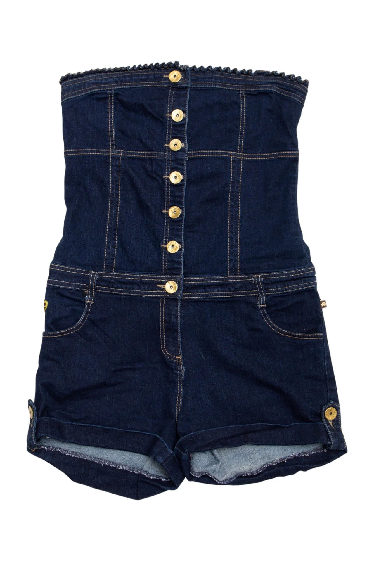 #147 Meca Strapless Denim Romper Blue | c. 170 | Size 14
