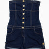 #147 Meca Strapless Denim Romper Blue | c. 170 | Size 14
