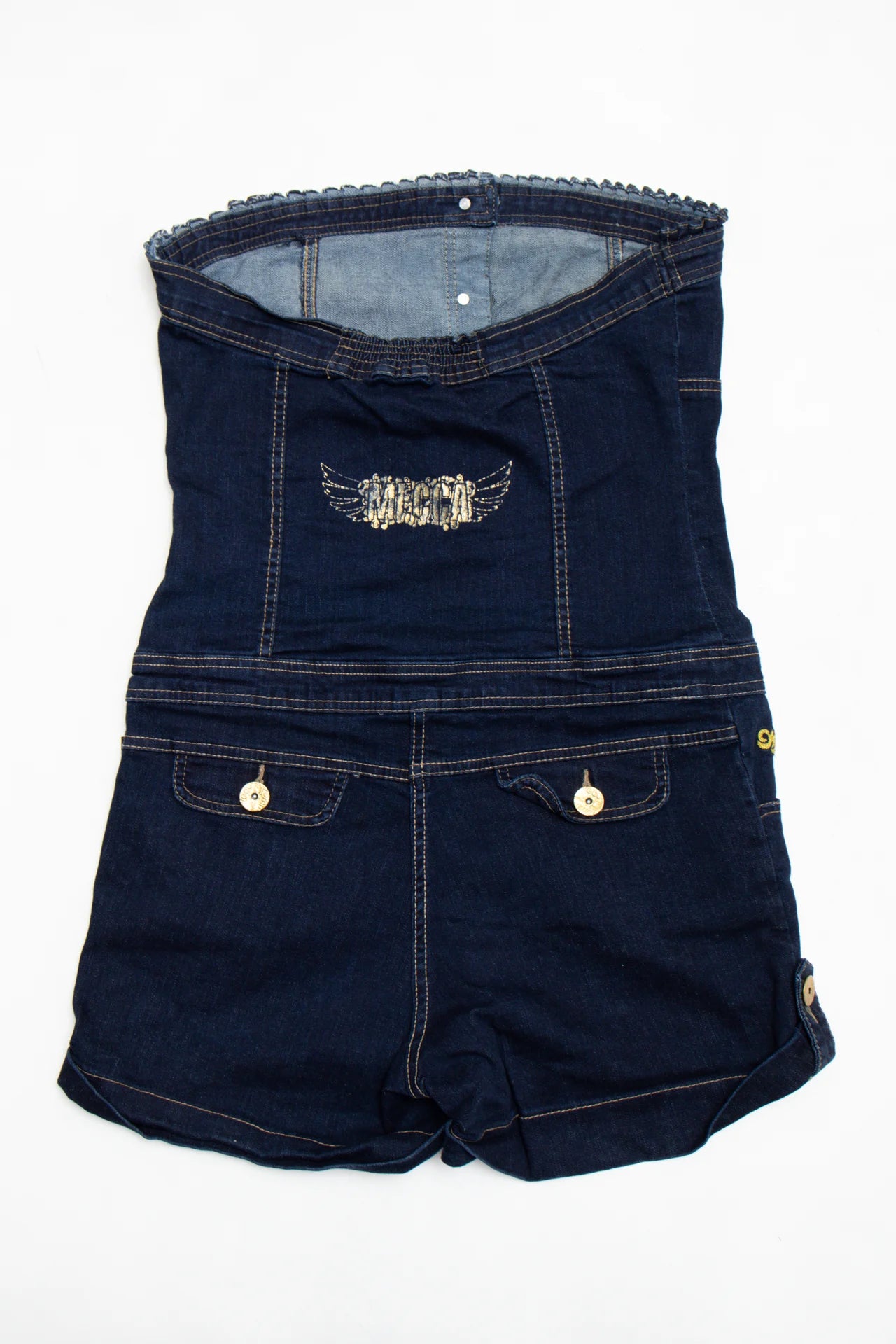 #147 Meca Strapless Denim Romper Blue | c. 170 | Size 14