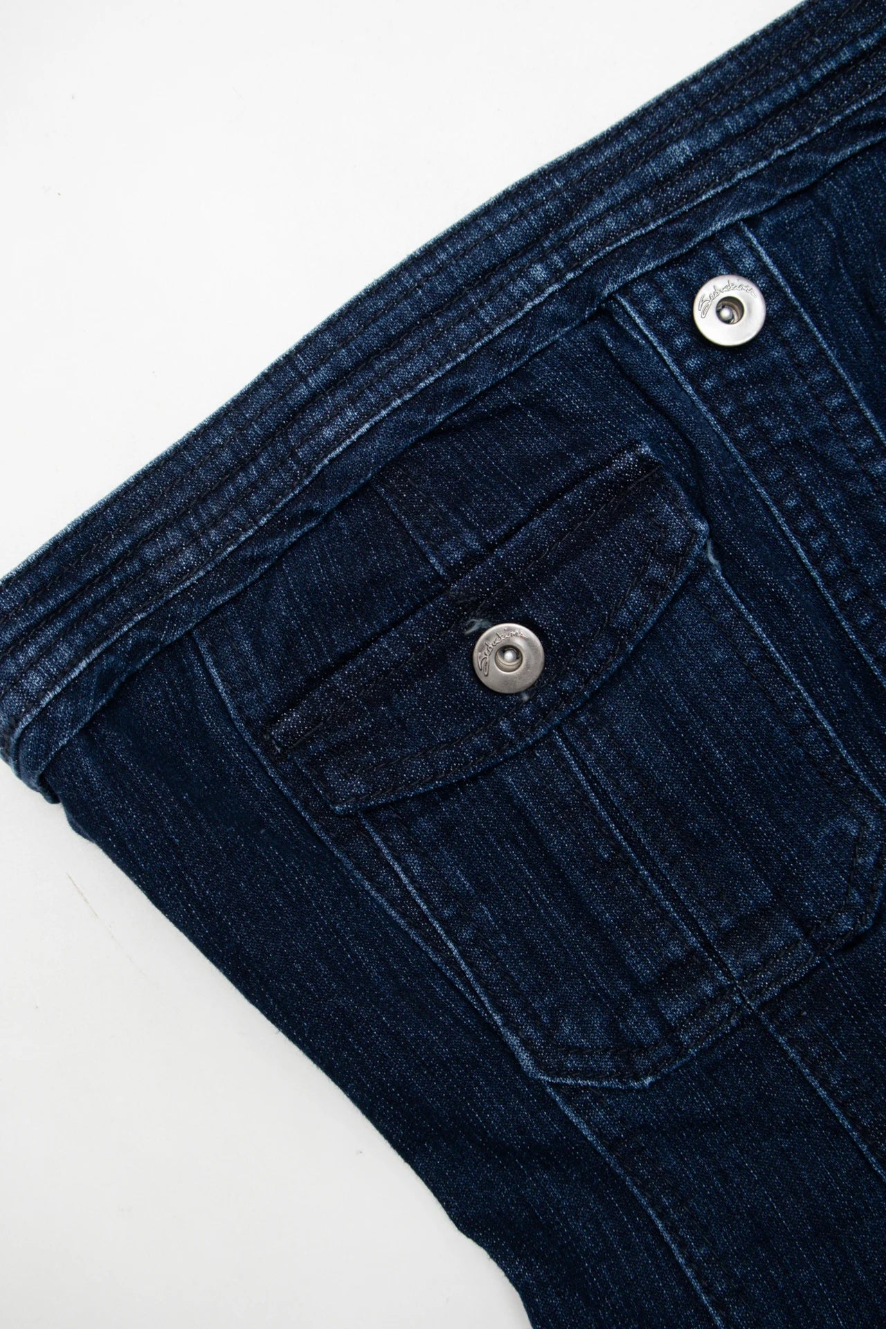 #148 Seduction Strapless Denim Mini Dress Blue | c. 170 | Size 10