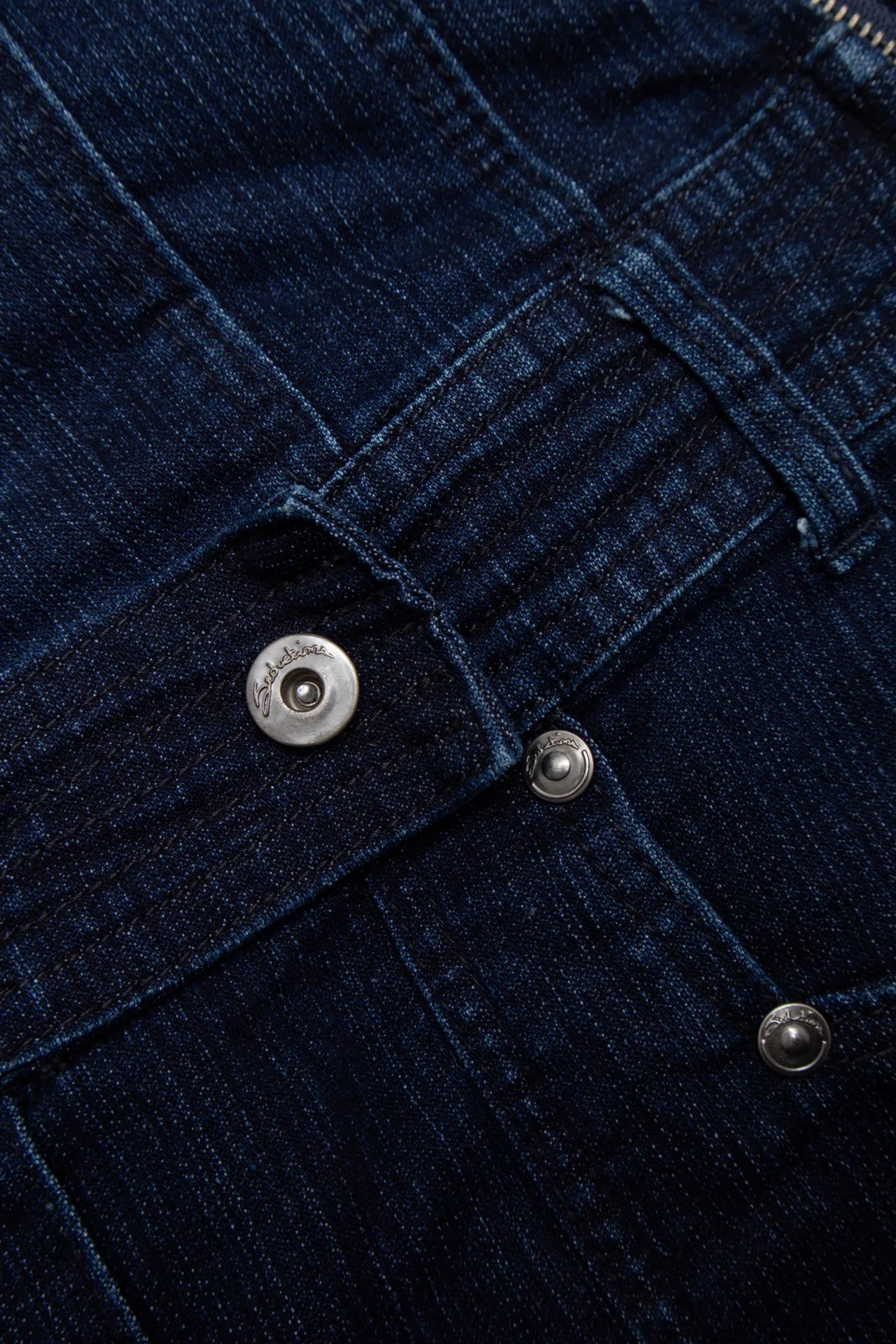 #148 Seduction Strapless Denim Mini Dress Blue | c. 170 | Size 10