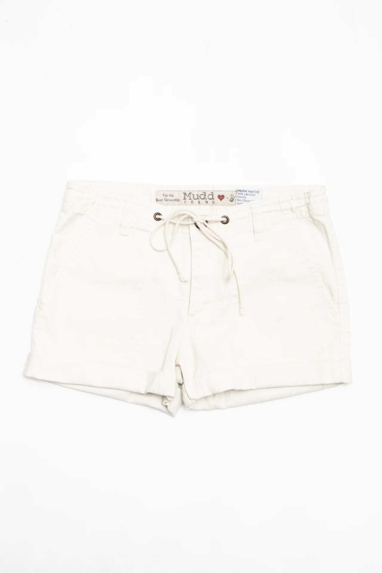 #157 Mudd Jeans Casual Twill Shorts White | c. 170 | Size 4/6