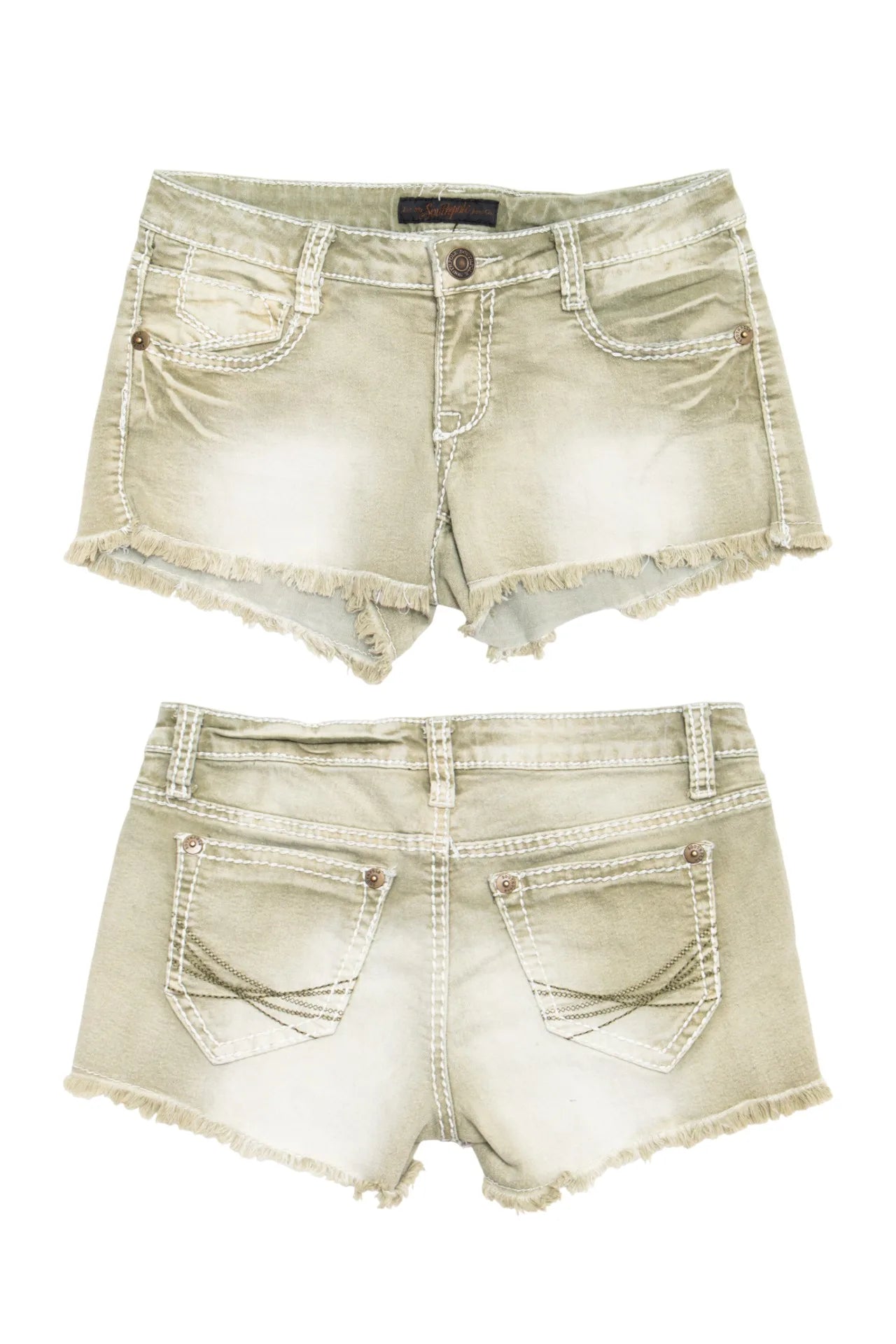 #175 Southpole Denim Shorts Beige | c. 170 | Size 6