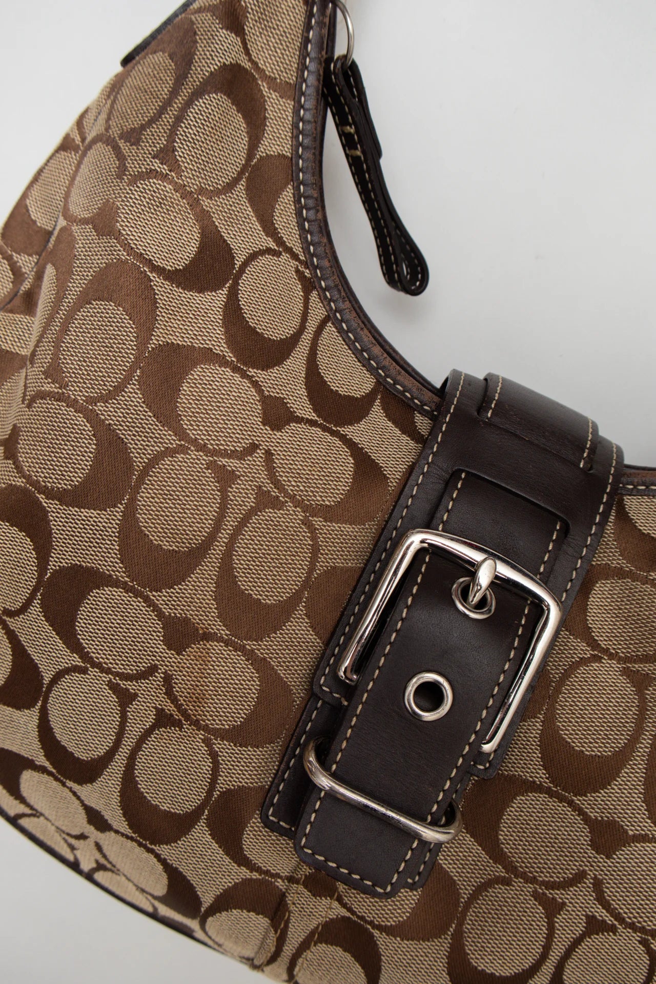 #189 Coach Shoulder Bag Brown | c. 170